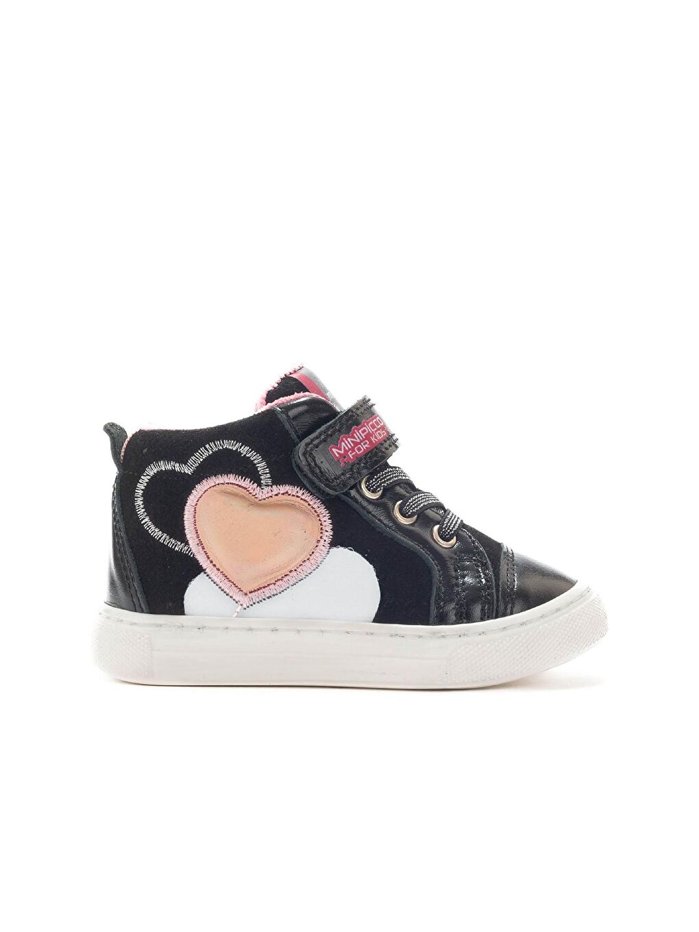 Kız Çocuk Siyah Hakiki Deri Anatomik Günlük Bot-3