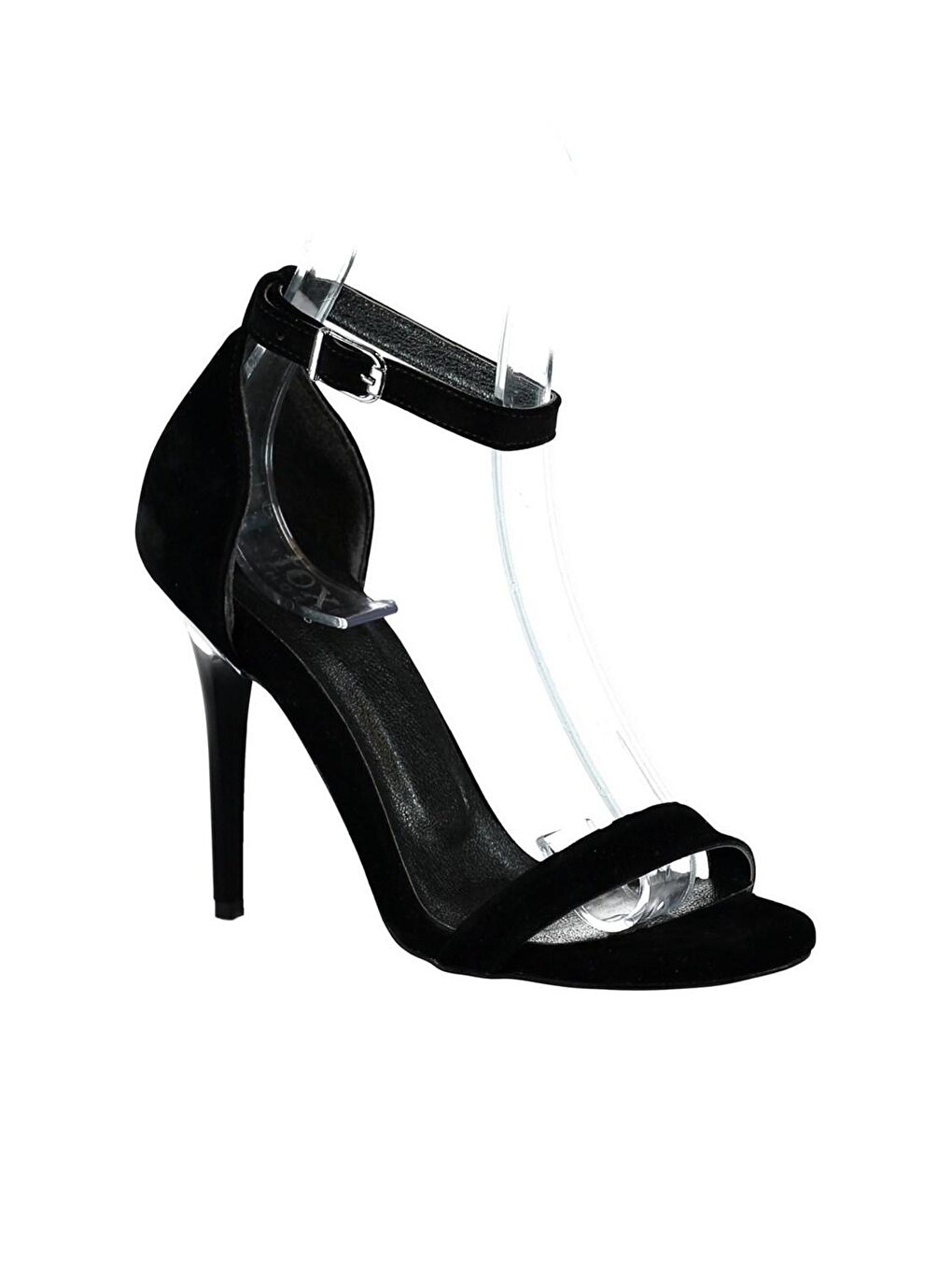 B922112602 Siyah Kadın Topuklu Ayakkabı-2