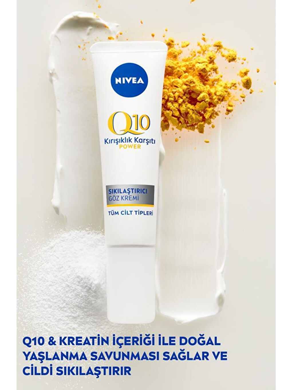 NIVEA Şeffaf Q10 Kırışık Karşıtı Sıkılaştırıcı Göz Bakım Kremi 15 ml, Saf Q10 Ve Kreatin - 1