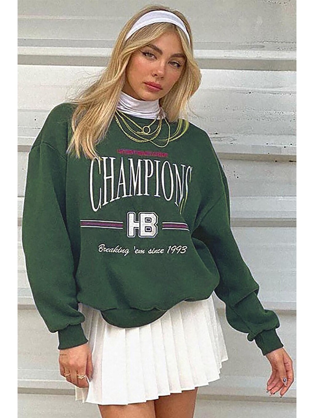 Haki Kadın Sweatshirt Mg930