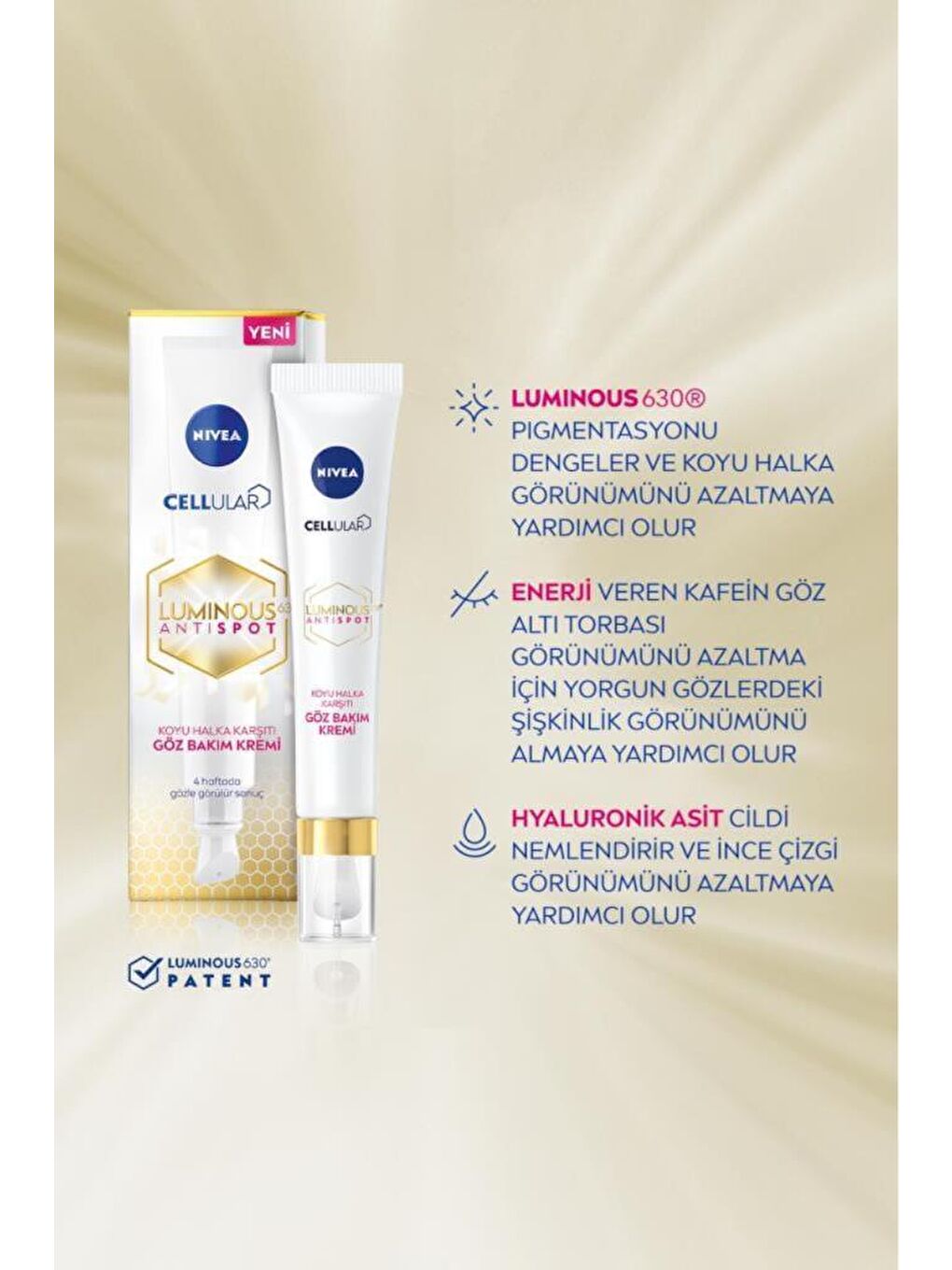 NIVEA Şeffaf Luminous630 Yüksek Güneş Korumalı Leke Karşıtı Spf50 Gündüz Yüz Kremi 40 ml Ve Göz Kremi - 5