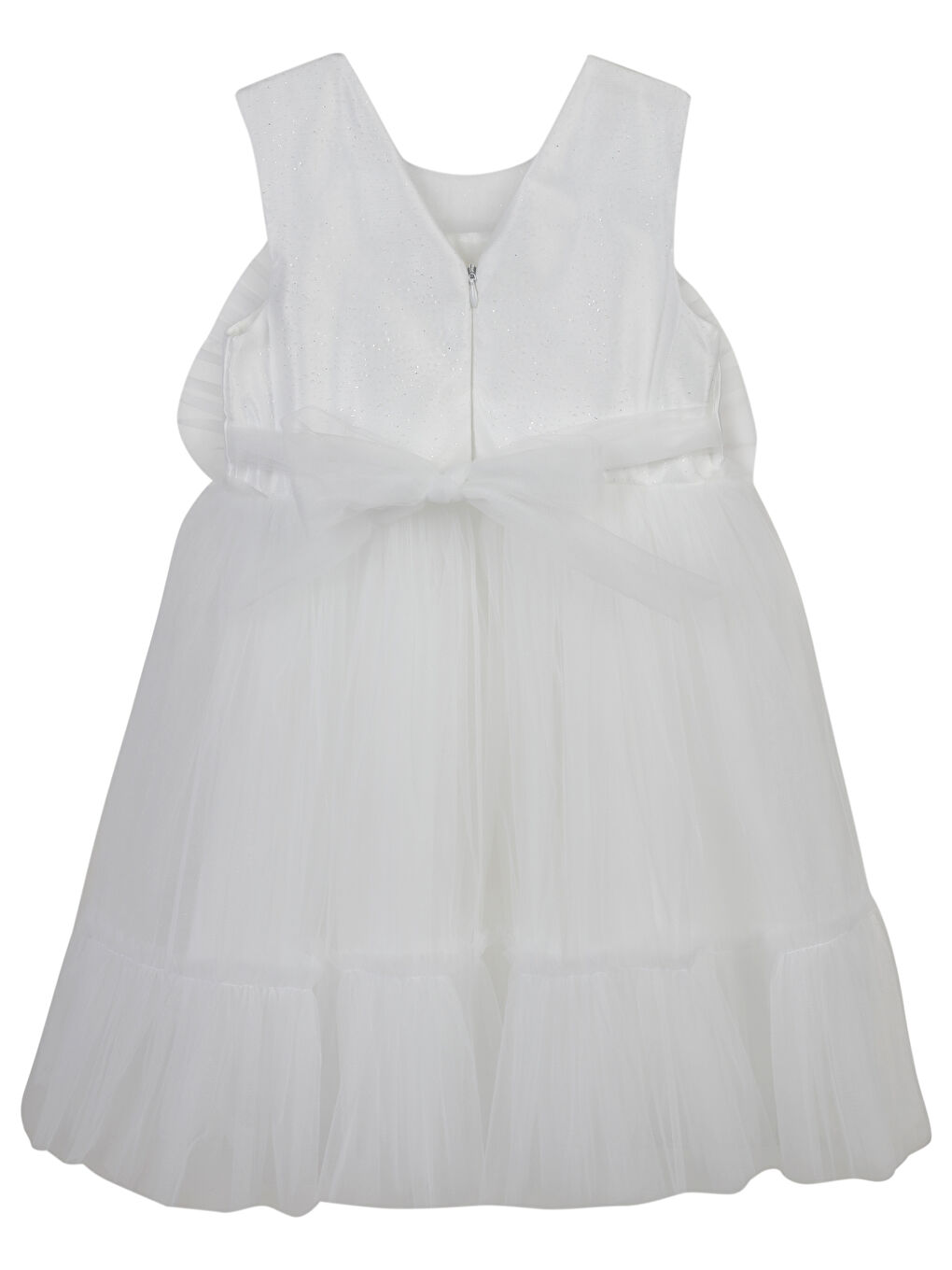 Girls Kız Çocuk Abiye 6-9 Yaş Kırık Beyaz-1