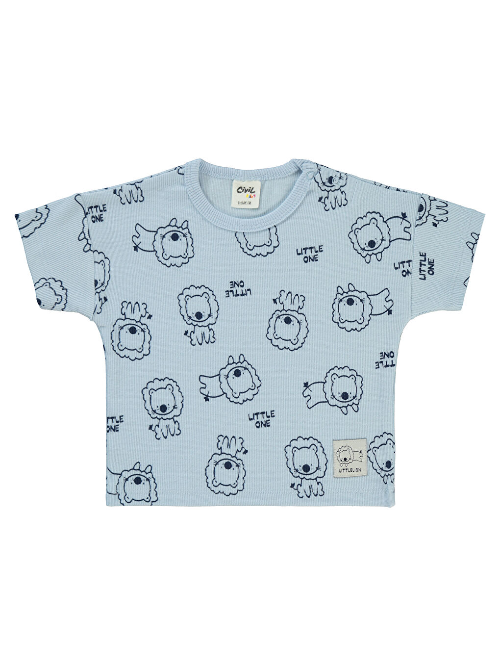 Baby Erkek Bebek Tişört 6-18 Ay Açık Mavi