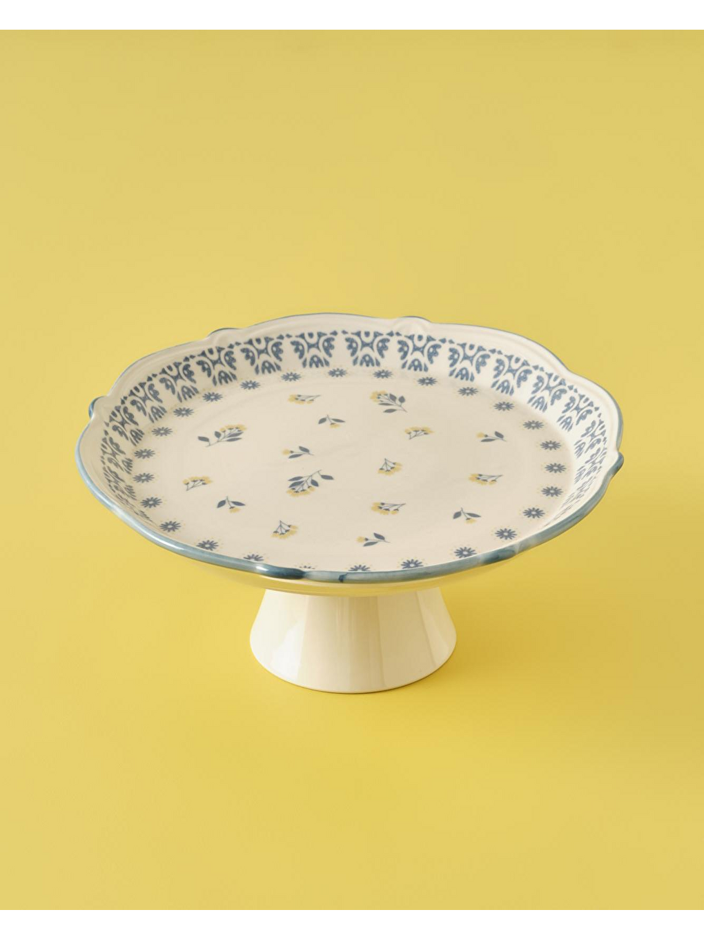 Mabel Stoneware Kek Standı Mavi