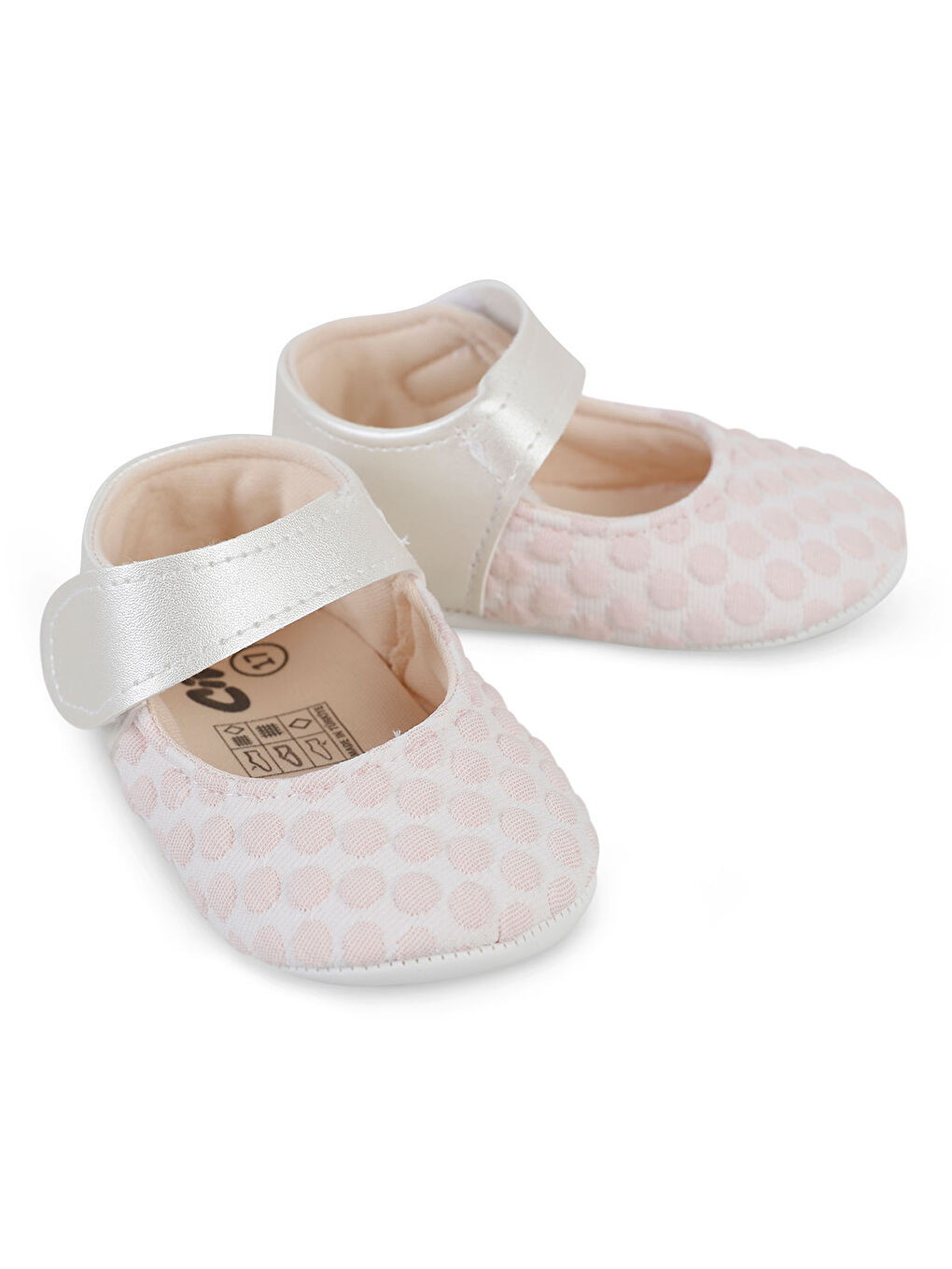 Pembe Baby Kız Bebek Patik 17-19 Numara Pudra-1