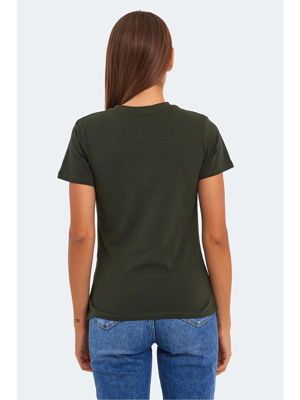 KORNELI I Kadın Haki Tişört-1