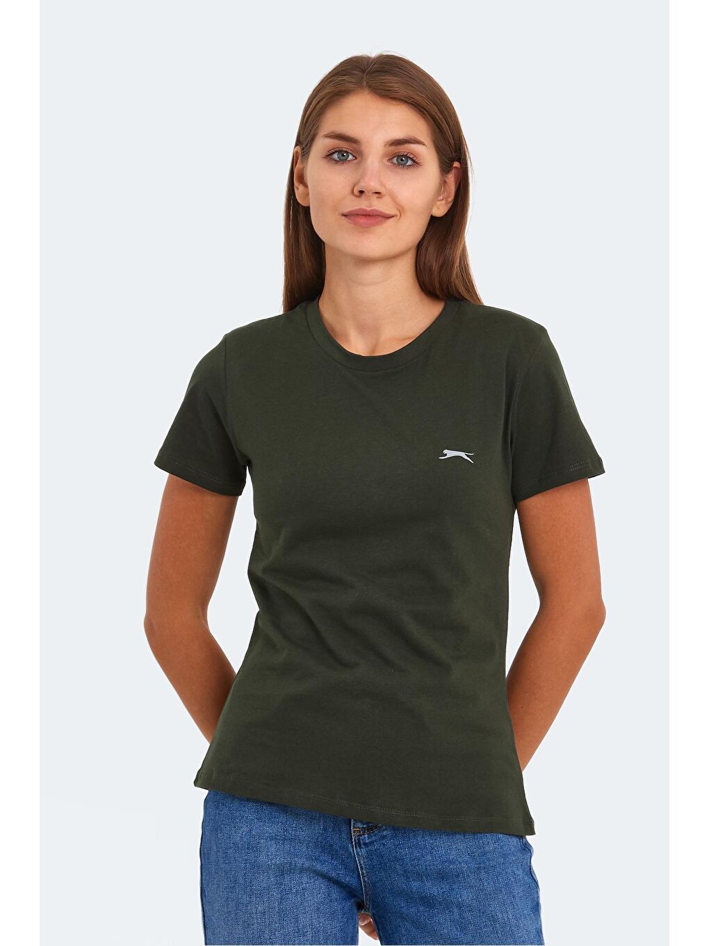 KORNELI I Kadın Haki Tişört-3