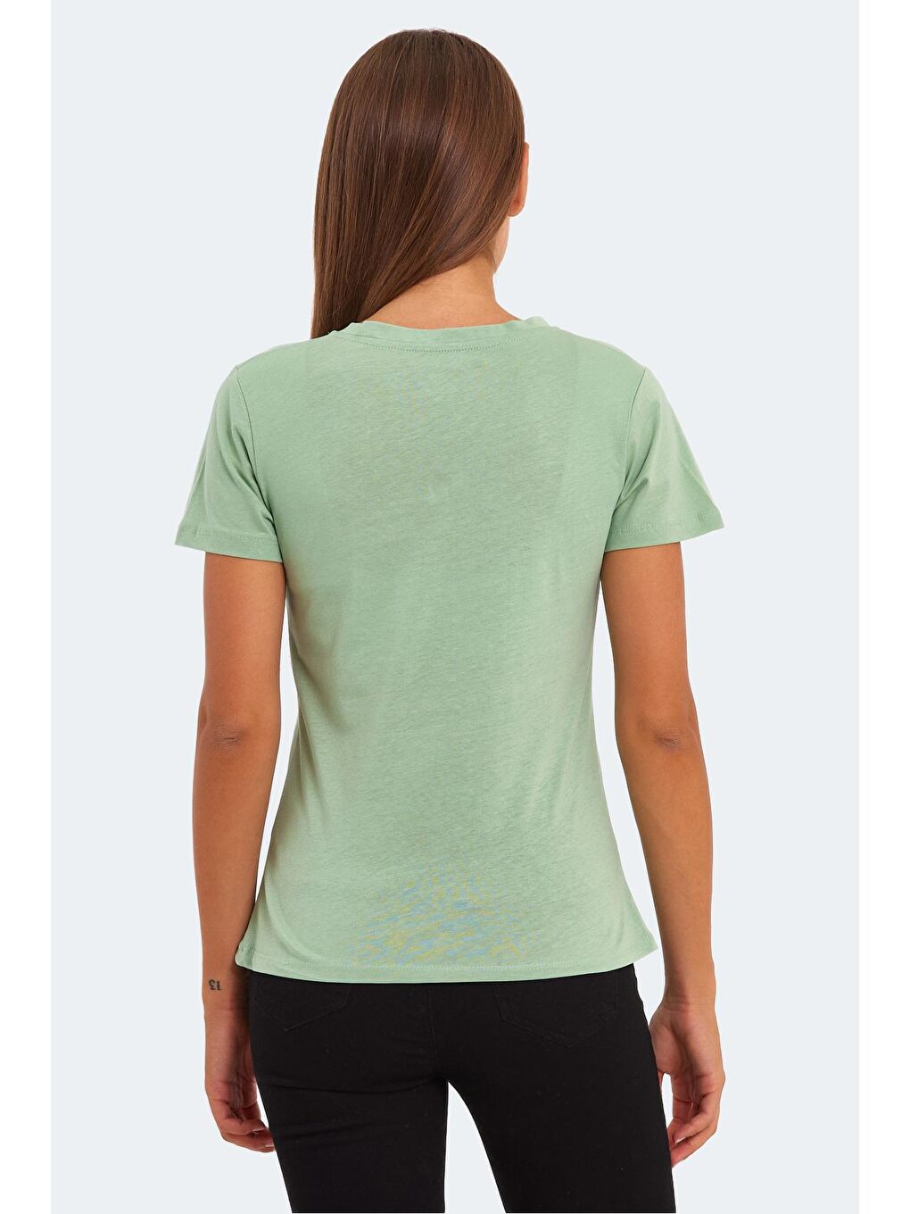 KORNELI I Kadın Tişört Açık Yeşil-1