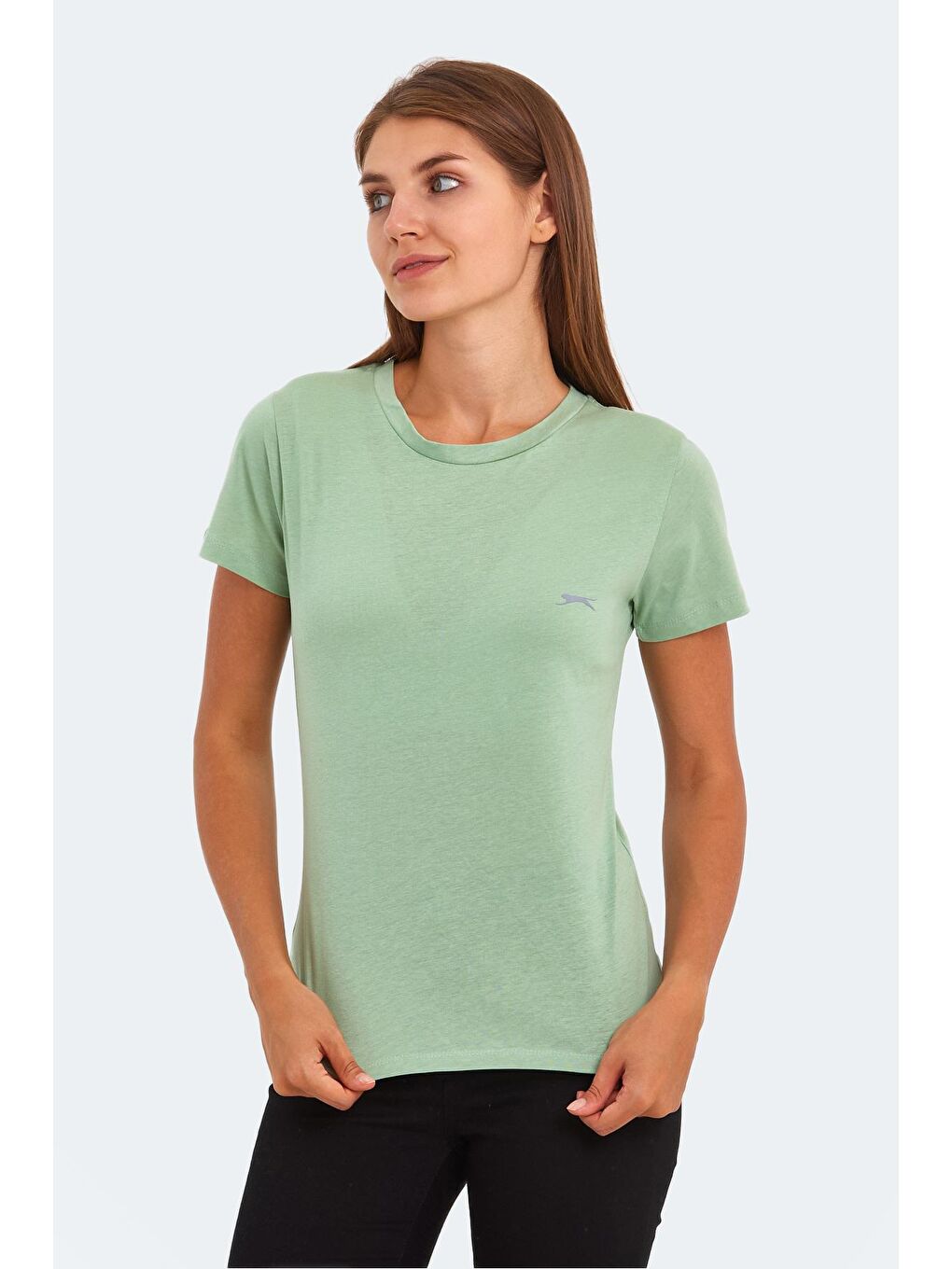 KORNELI I Kadın Tişört Açık Yeşil-2