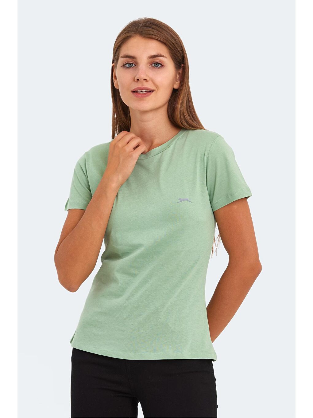 KORNELI I Kadın Tişört Açık Yeşil-3