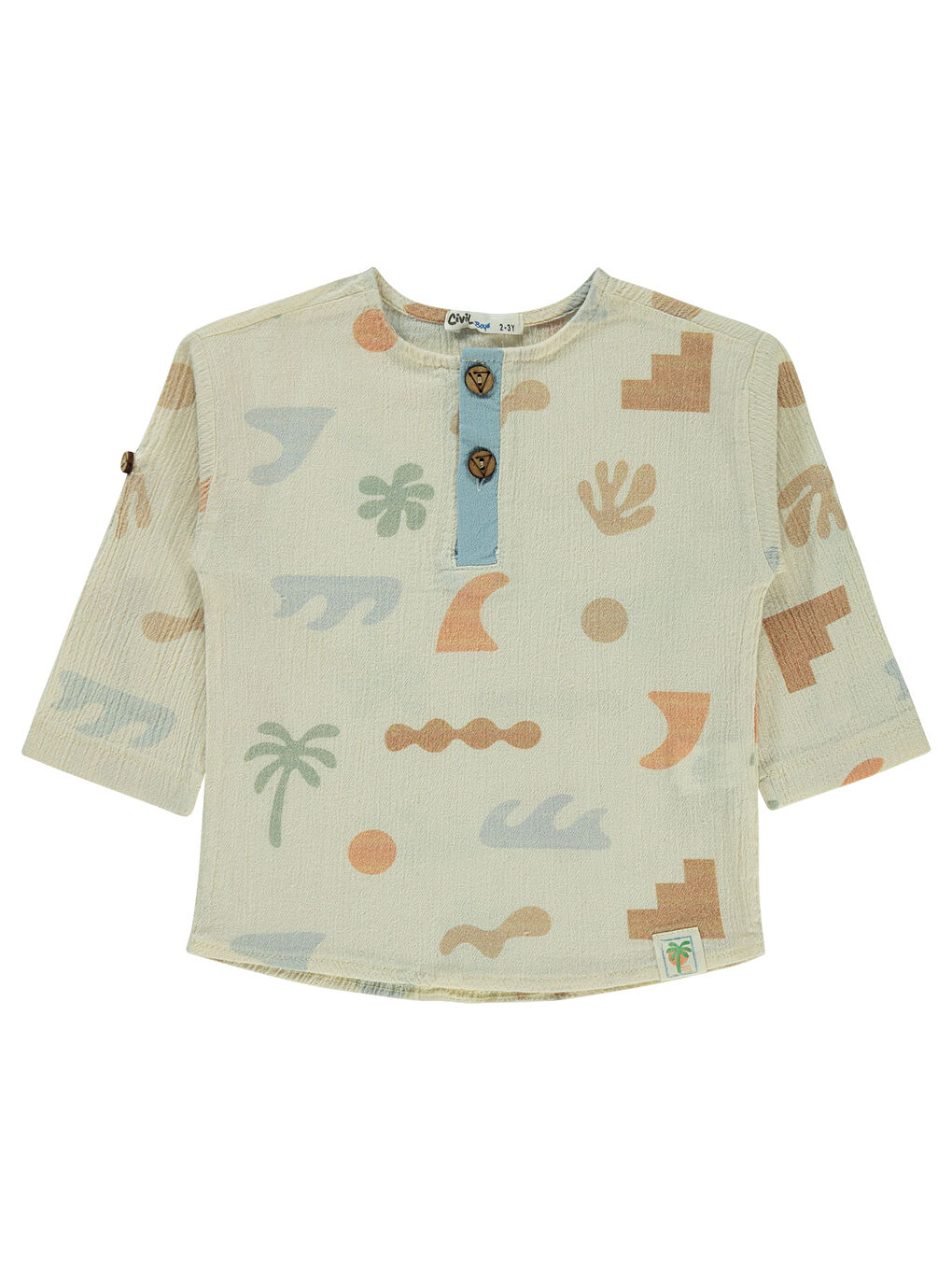 Boys Erkek Çocuk Gömlek 2-5 Yaş Bej