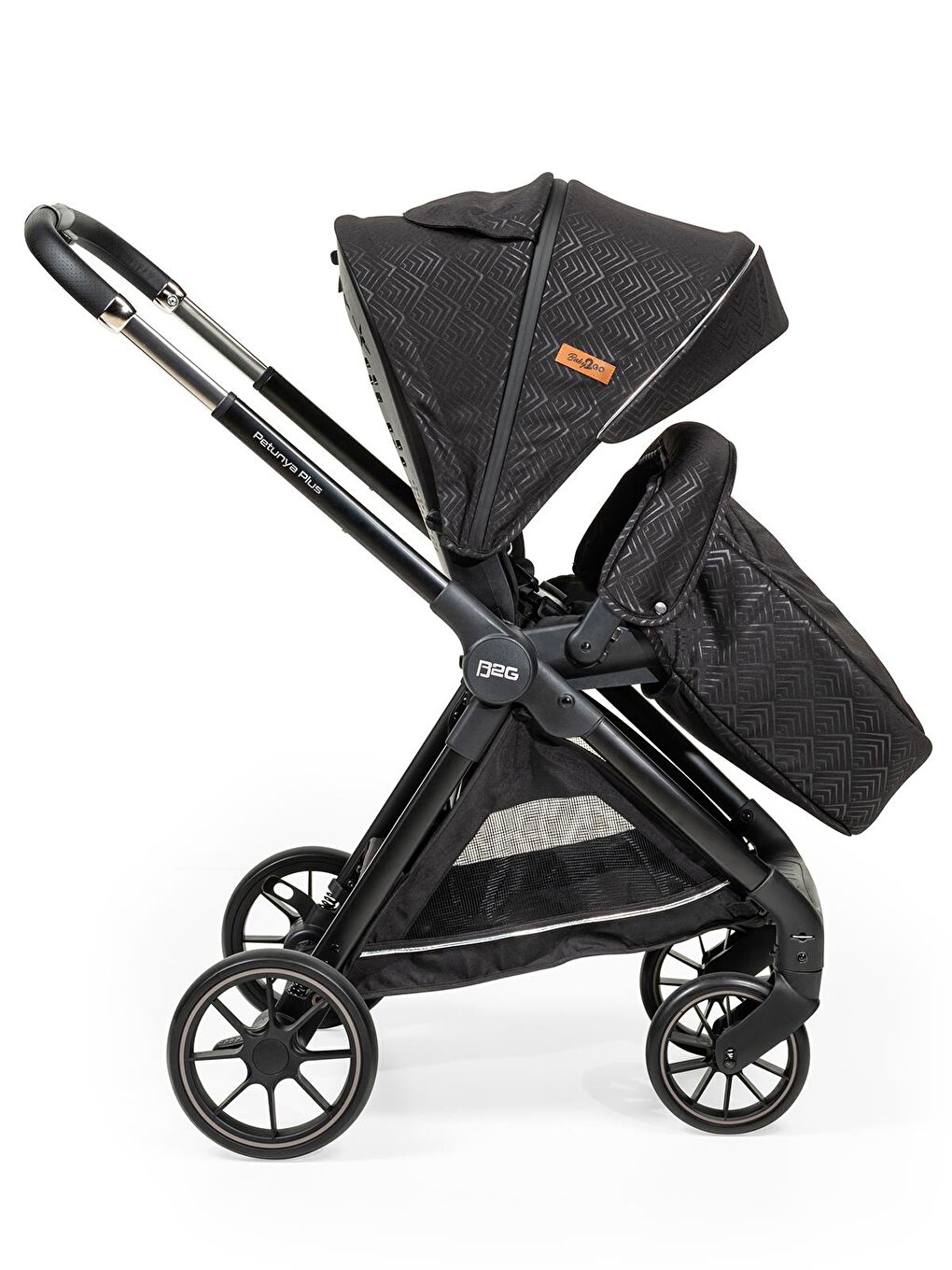 Petunya Plus Travel Sistem Bebek Arabası - Siyah Standart-4