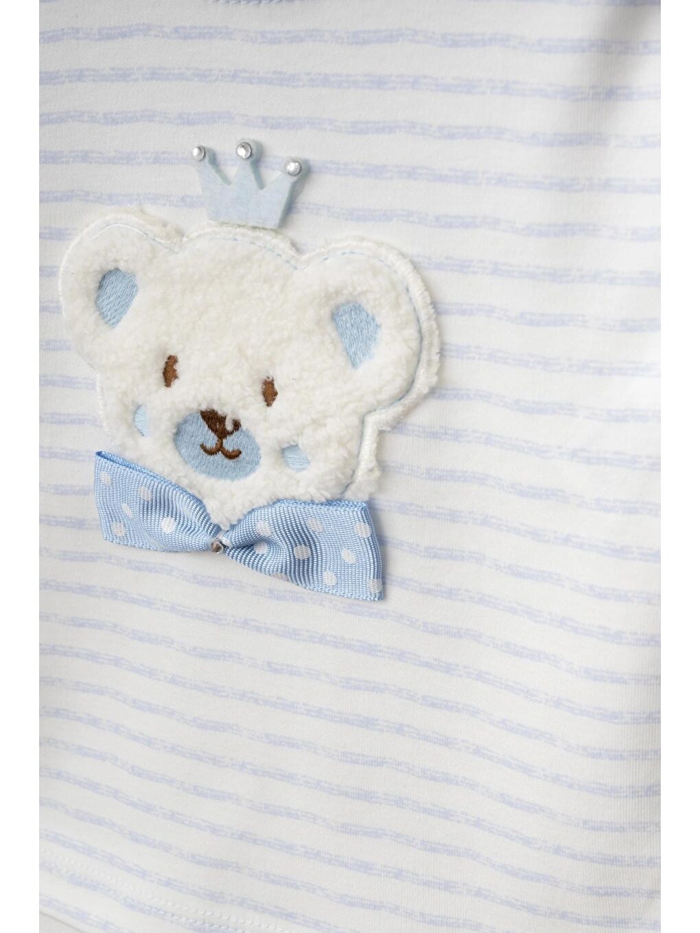 Mavi Kırık Çizgi Emp. Bebe Pijama 2412-1