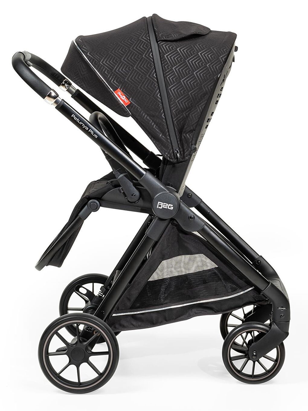 Petunya Plus Travel Sistem Bebek Arabası - Siyah Standart-5