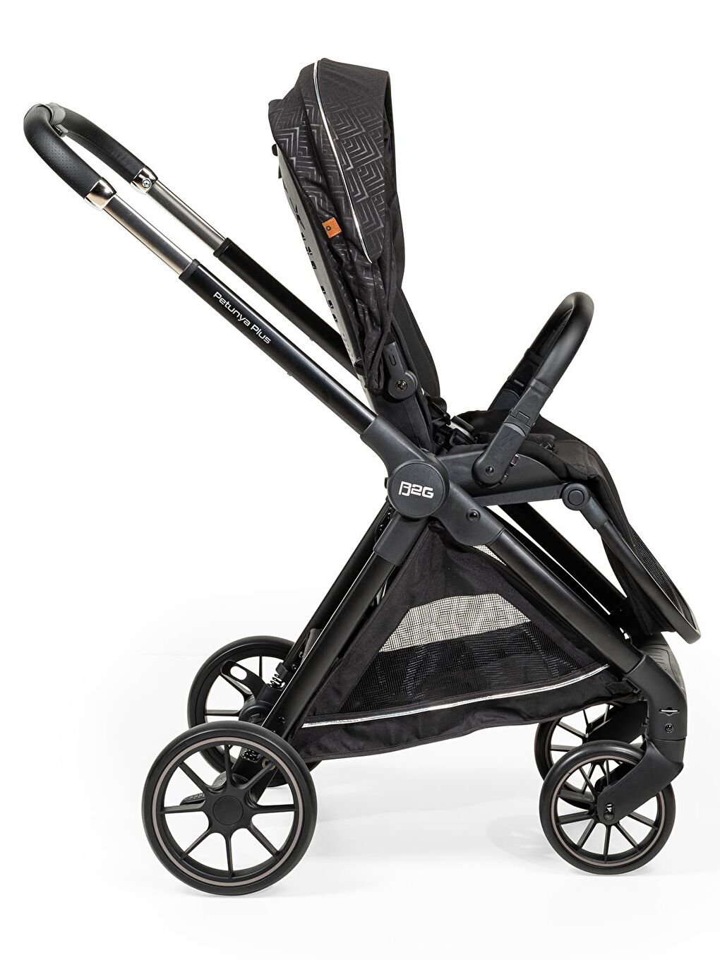 Petunya Plus Travel Sistem Bebek Arabası - Siyah Standart-6