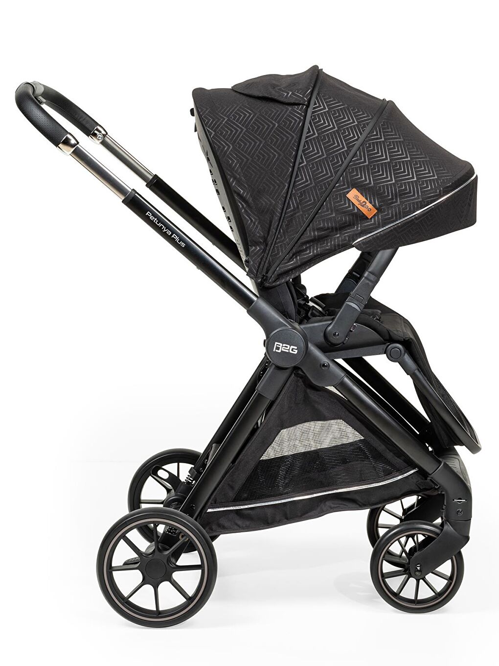 Petunya Plus Travel Sistem Bebek Arabası - Siyah Standart-7