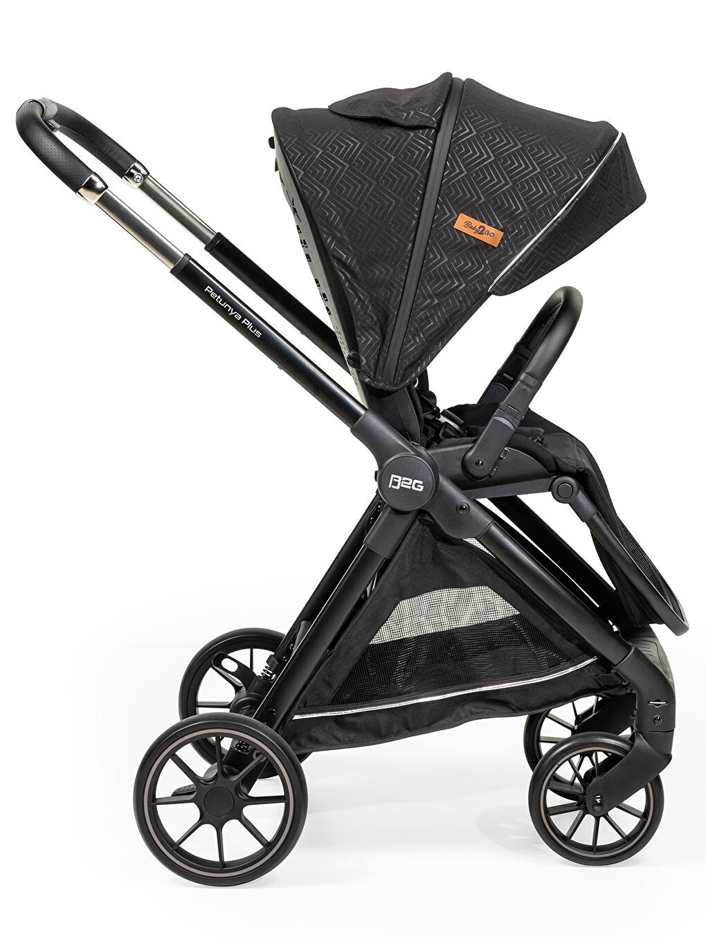 Petunya Plus Travel Sistem Bebek Arabası - Siyah Standart-9