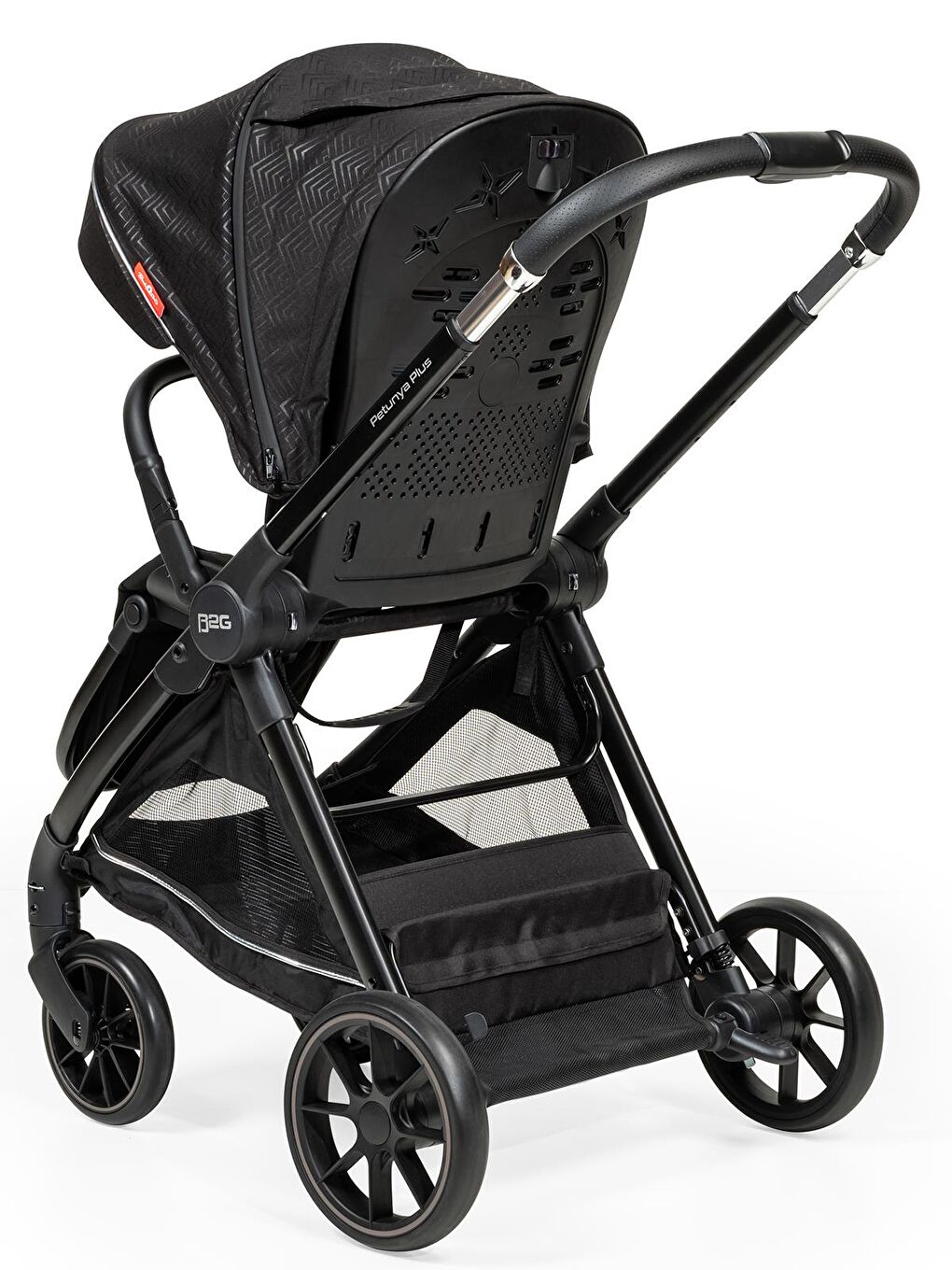Petunya Plus Travel Sistem Bebek Arabası - Siyah Standart-10