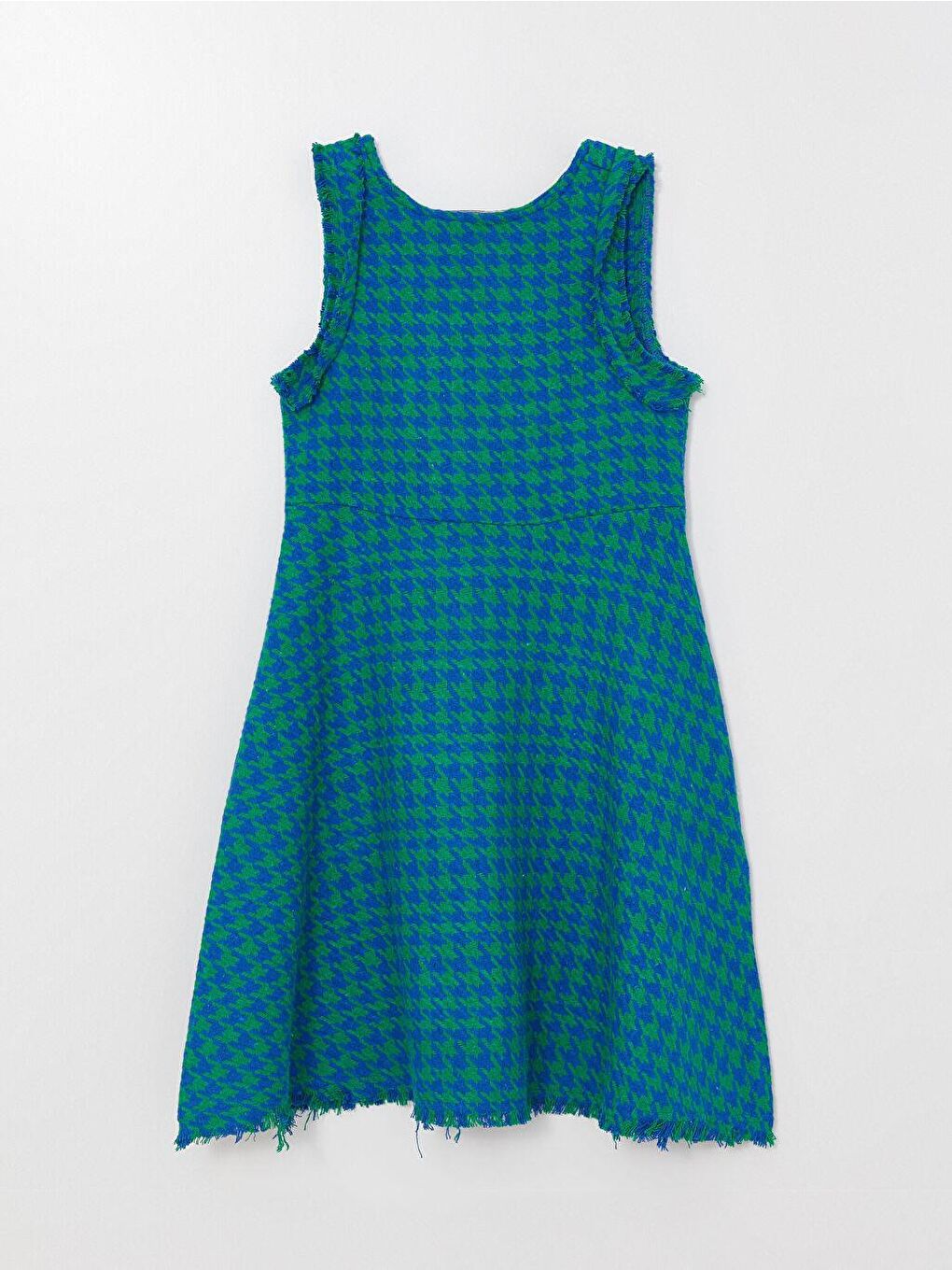 Karışık Kız Çocuk Dar Kalıp Ekose Elbise SweatShirt Takım-2