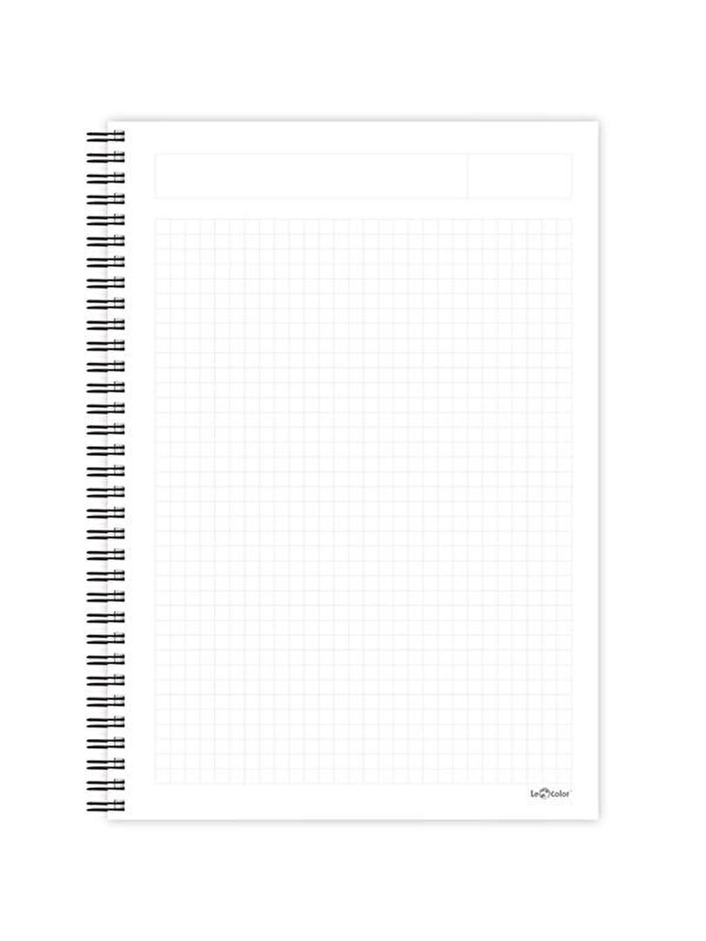 LE COLOR Siyah A4 Defter Kareli 200 syf Kask Polygonal - 1