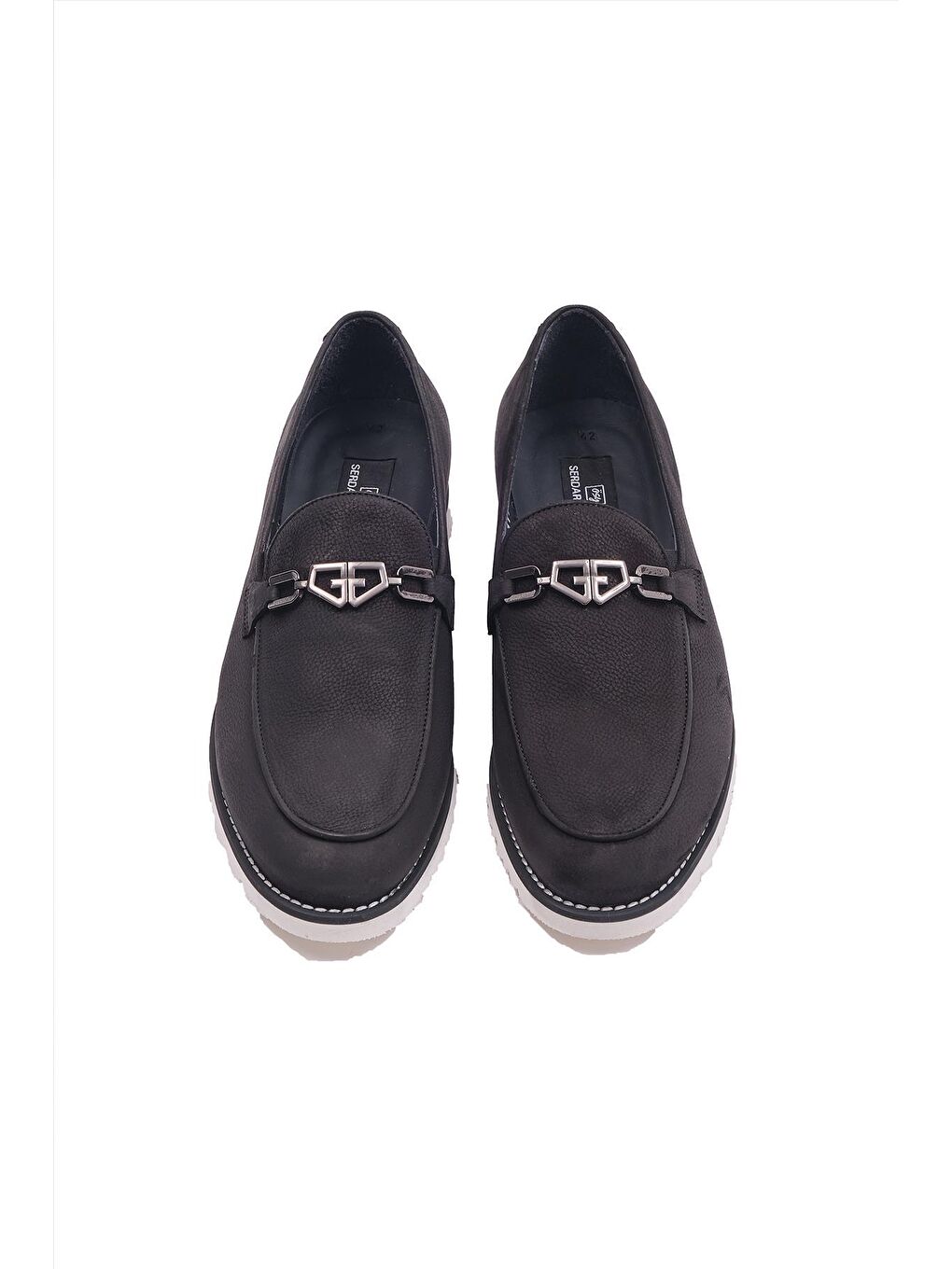 Siyah Tulpar Hakiki Hakiki Nubuk Deri Klasik Makosen Ayakkabı Erkek-3