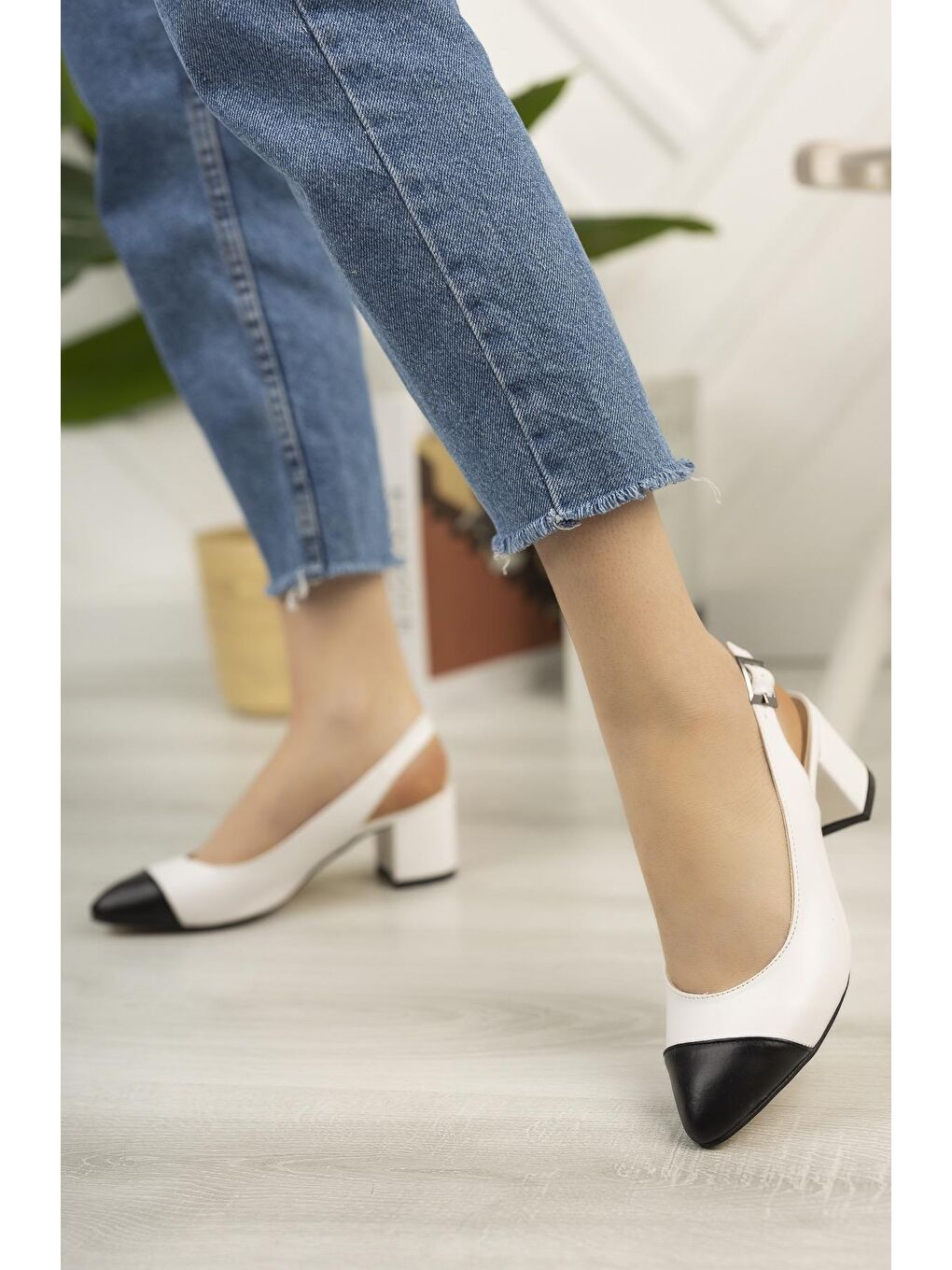 Siyah Lady Kadın Günlük Topuklu Ayakkabı