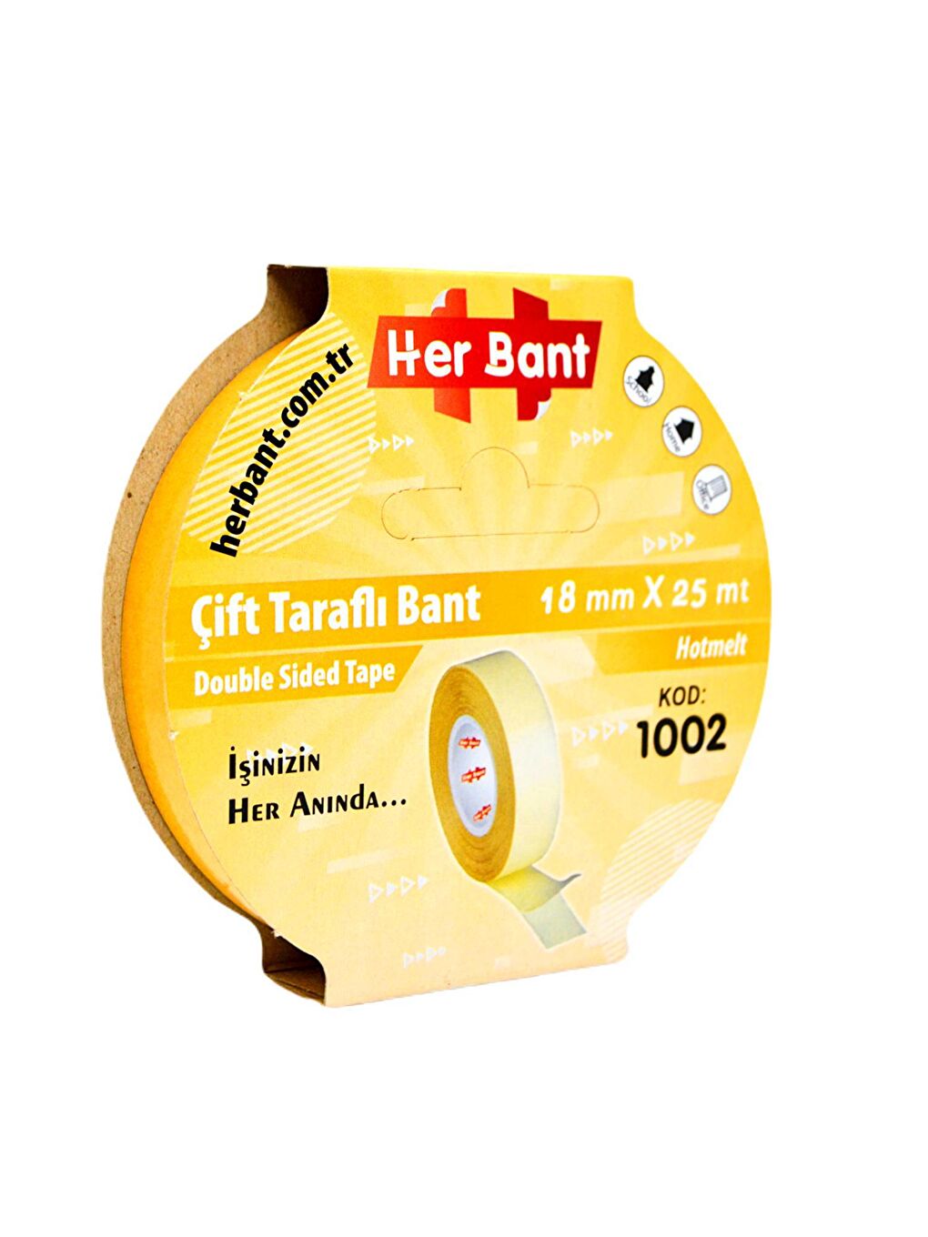 Gen-Of Çift Taraflı Bant 18mmx25m 1 Adet