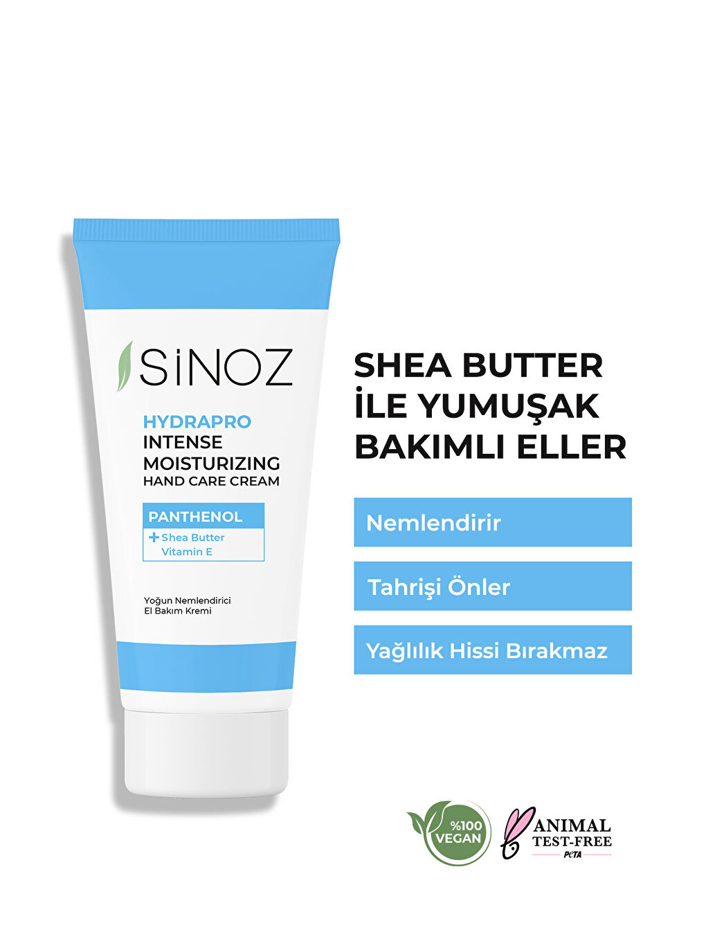 Sinoz Vitamin E Panthenol İçeren Yoğun Nemlendirici El Bakım Kremi 50 ml