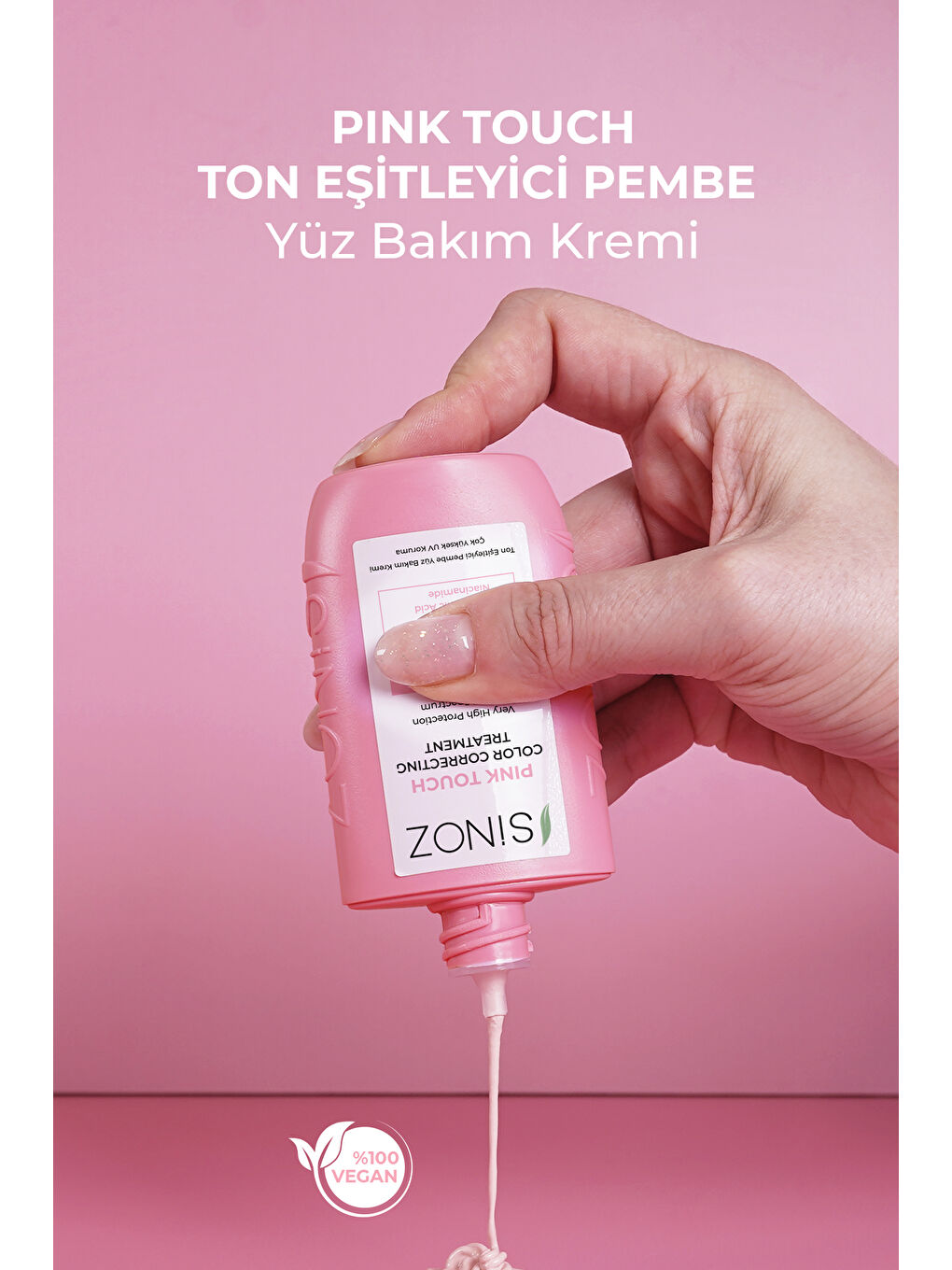 Sinoz Pink Touch Anında Ton Eşitleyici Pembe Yüz Bakım Kremi Spf50 - Mineral Güneş Filtresi 50 Ml - 3