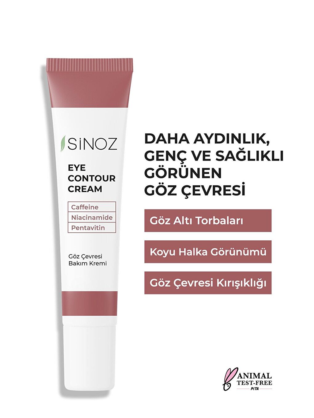 Sinoz Kırışıklık Koyu Halka Oluşumu Karşıtı Nemlendirici Göz Kremi 15 ML Göz Altı ve Çevresi için