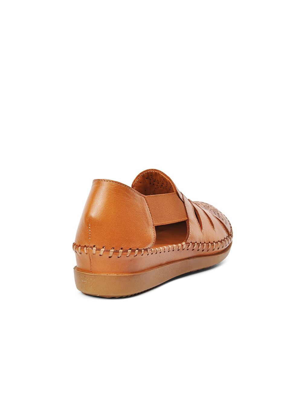 Kahverengi Taba Hakiki Deri Kadın Sandalet 21793514-3