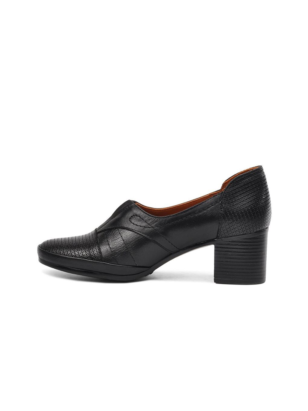 Siyah Hakiki Deri Kadın Klasik Ayakkabı 1911960-1