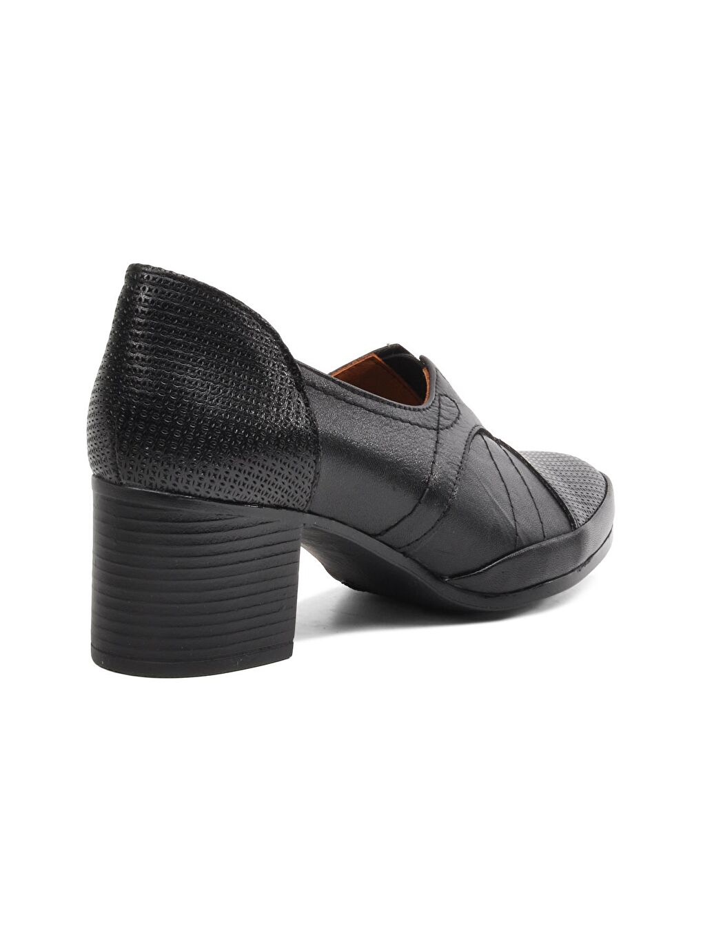 Siyah Hakiki Deri Kadın Klasik Ayakkabı 1911960-3