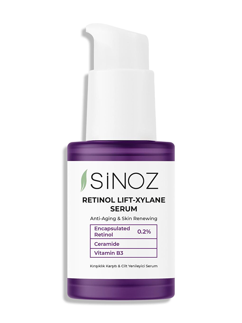 Sinoz Retinol Lift-Xylane Kırışıklık Karşıtı & Cilt Yenileyici Serum 30 ml - 4