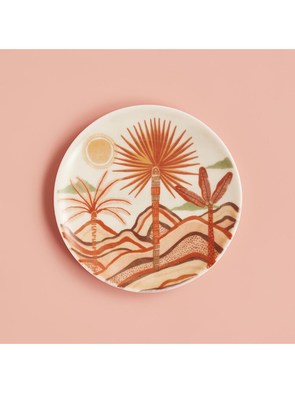 Karışık Safari Porselen Pasta Tabağı 6'lı Mix-2