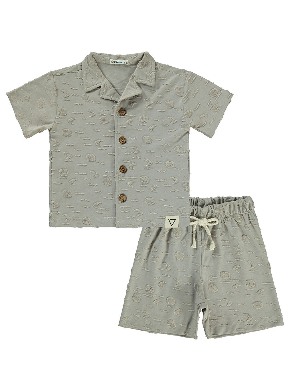 Boys Erkek Çocuk Takım 2-5 Yaş Gri