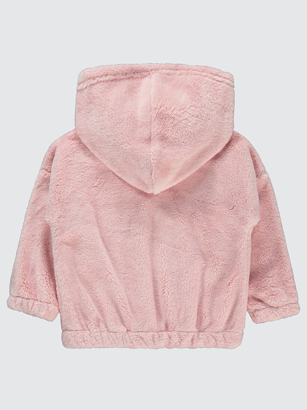 Pembe Kız Çocuk Kapüşonlu Sweatshirt 2-5 Yaş Somon-1