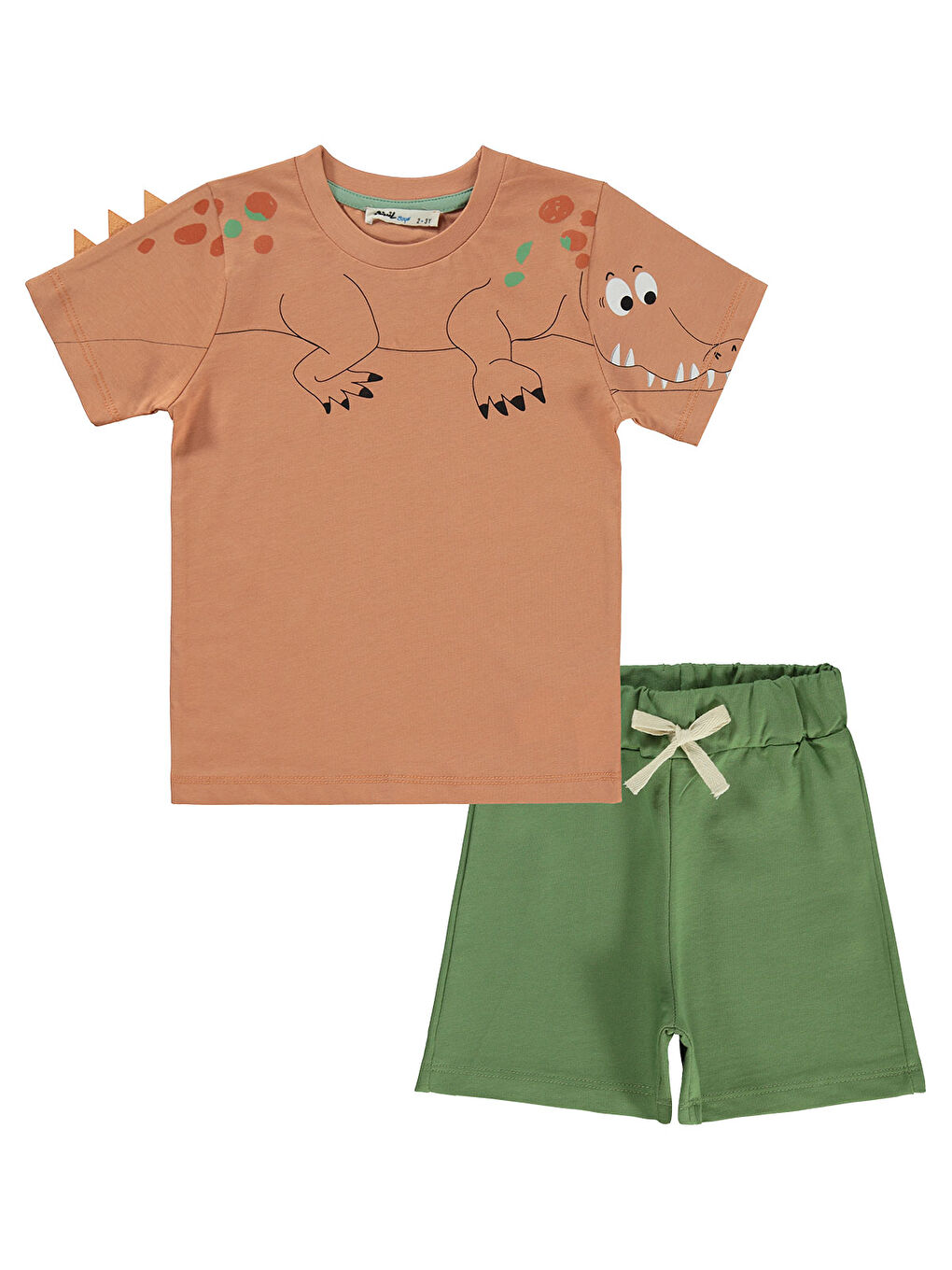 Kahverengi Boys Erkek Çocuk Takım 2-5 Yaş Kiremit