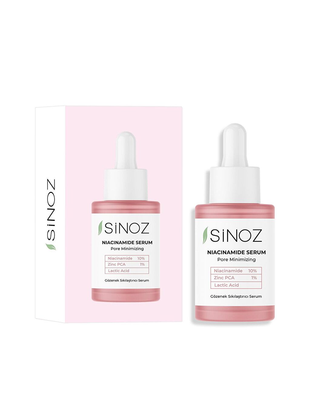 Sinoz Gözenek Sıkılaştırıcı Sebum Dengeleyici Sivilce Karşıtı Serum Niacinamide 10% + Zinc Pca 1% 30 Ml - 2