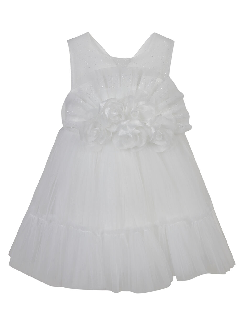 Girls Kız Çocuk Abiye 2-5 Yaş Kırık Beyaz