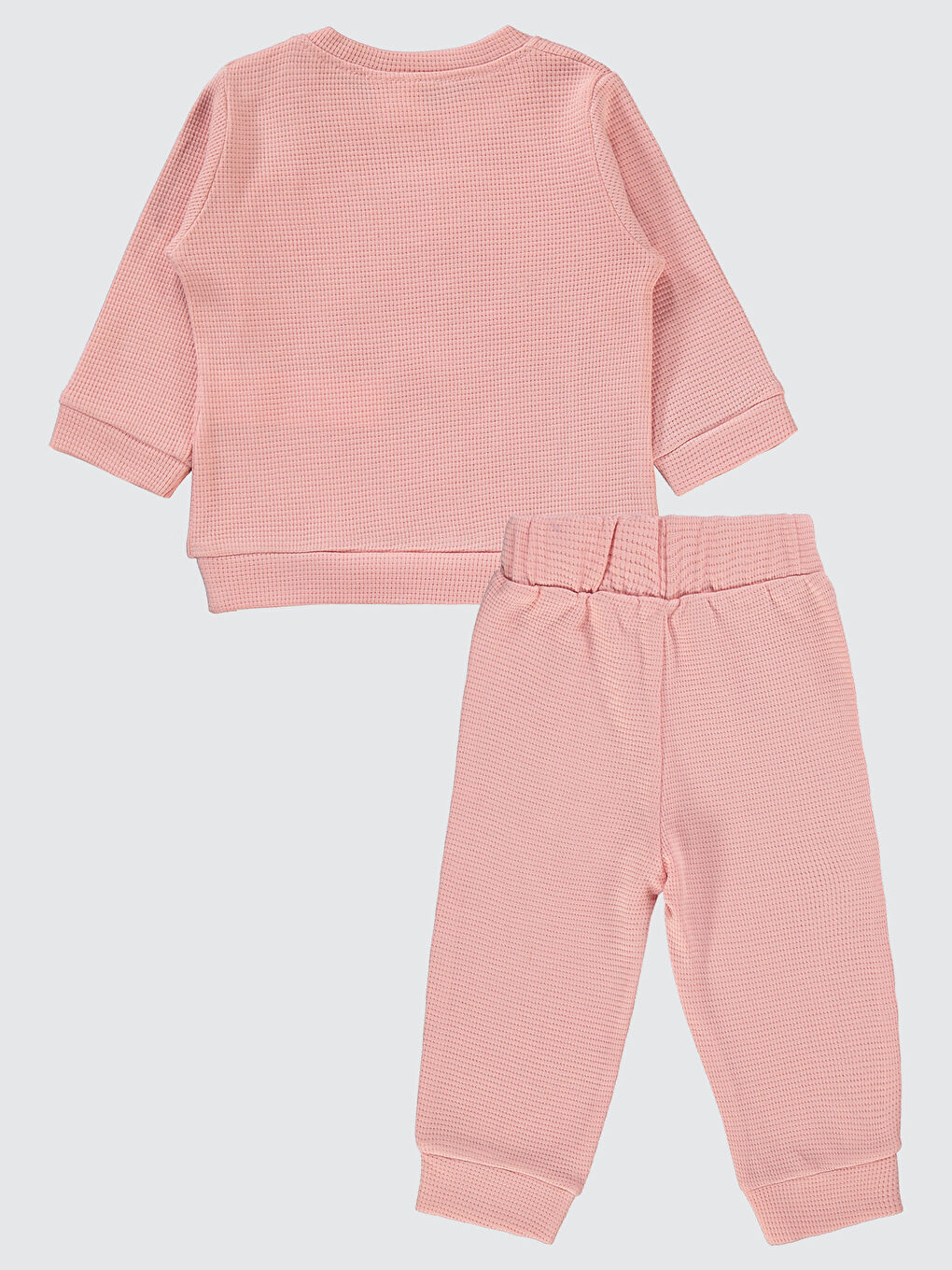 Pembe Kız Bebek Baskılı Eşofman Takım-1