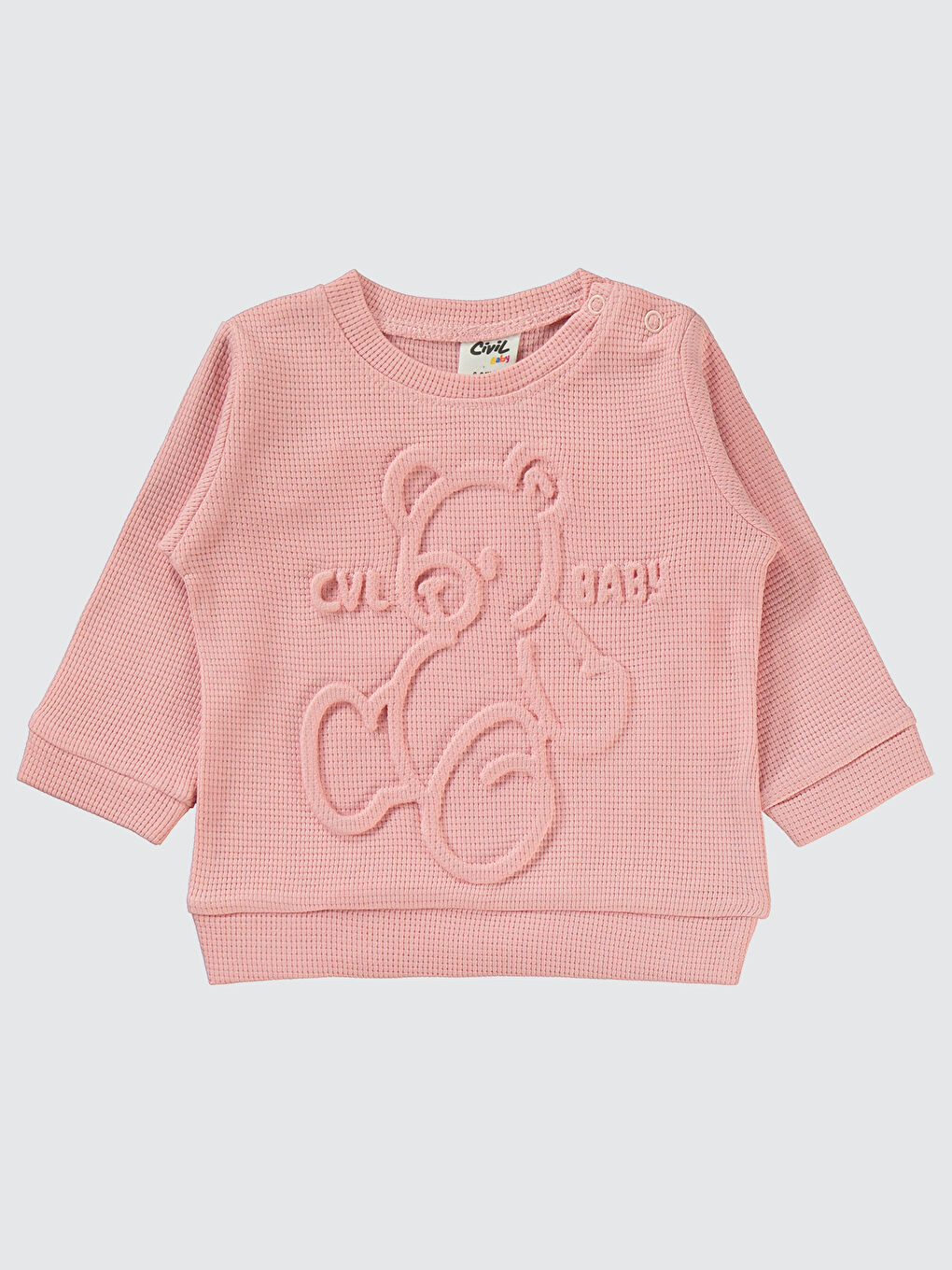 Pembe Kız Bebek Baskılı Eşofman Takım-2