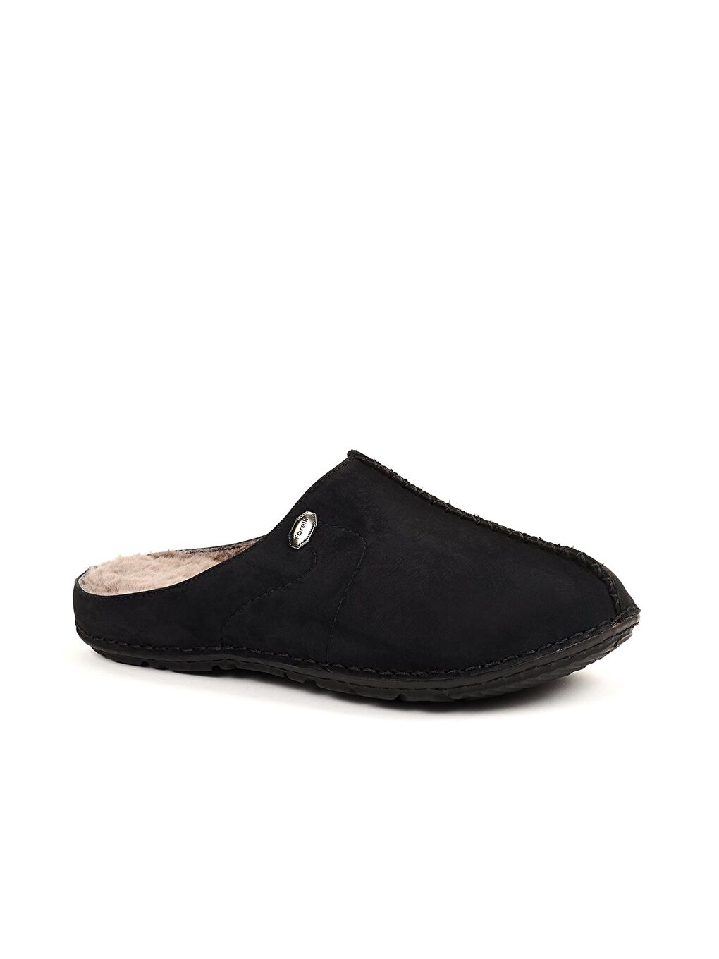 EDEL-G Ortopedik Erkek Terlik Siyah Nubuk