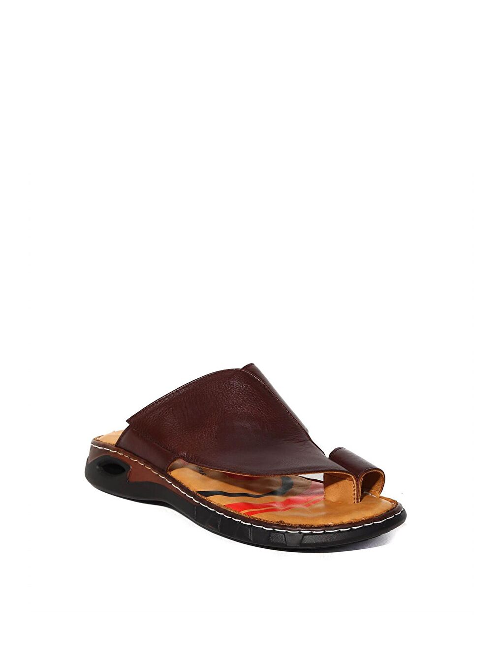 Kahverengi 40517-G Ortopedik Erkek Terlik Kahve