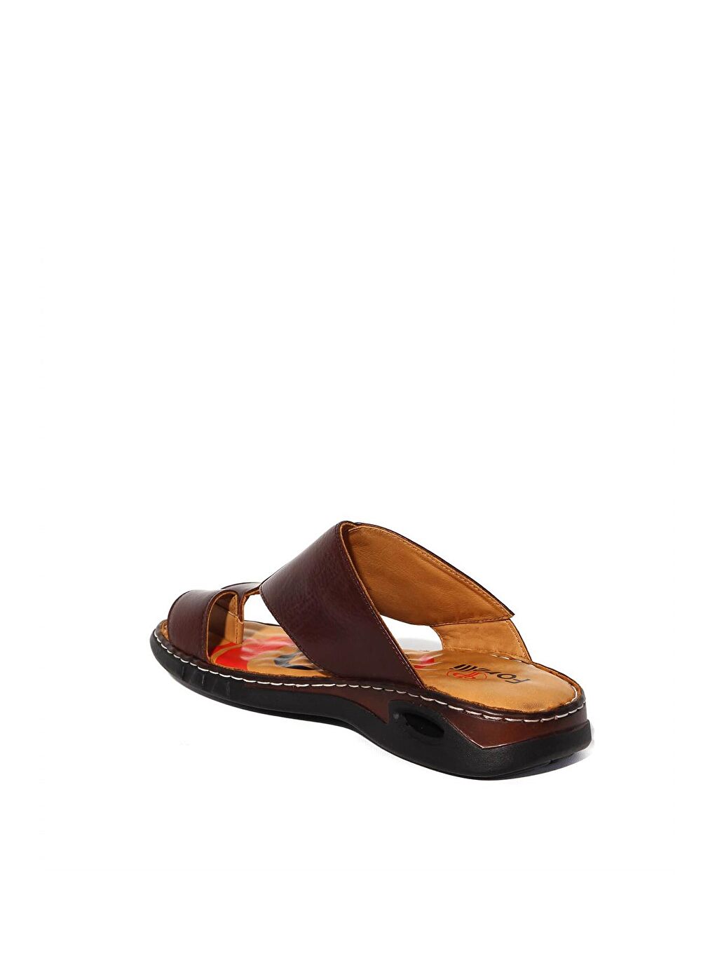 Kahverengi 40517-G Ortopedik Erkek Terlik Kahve-2