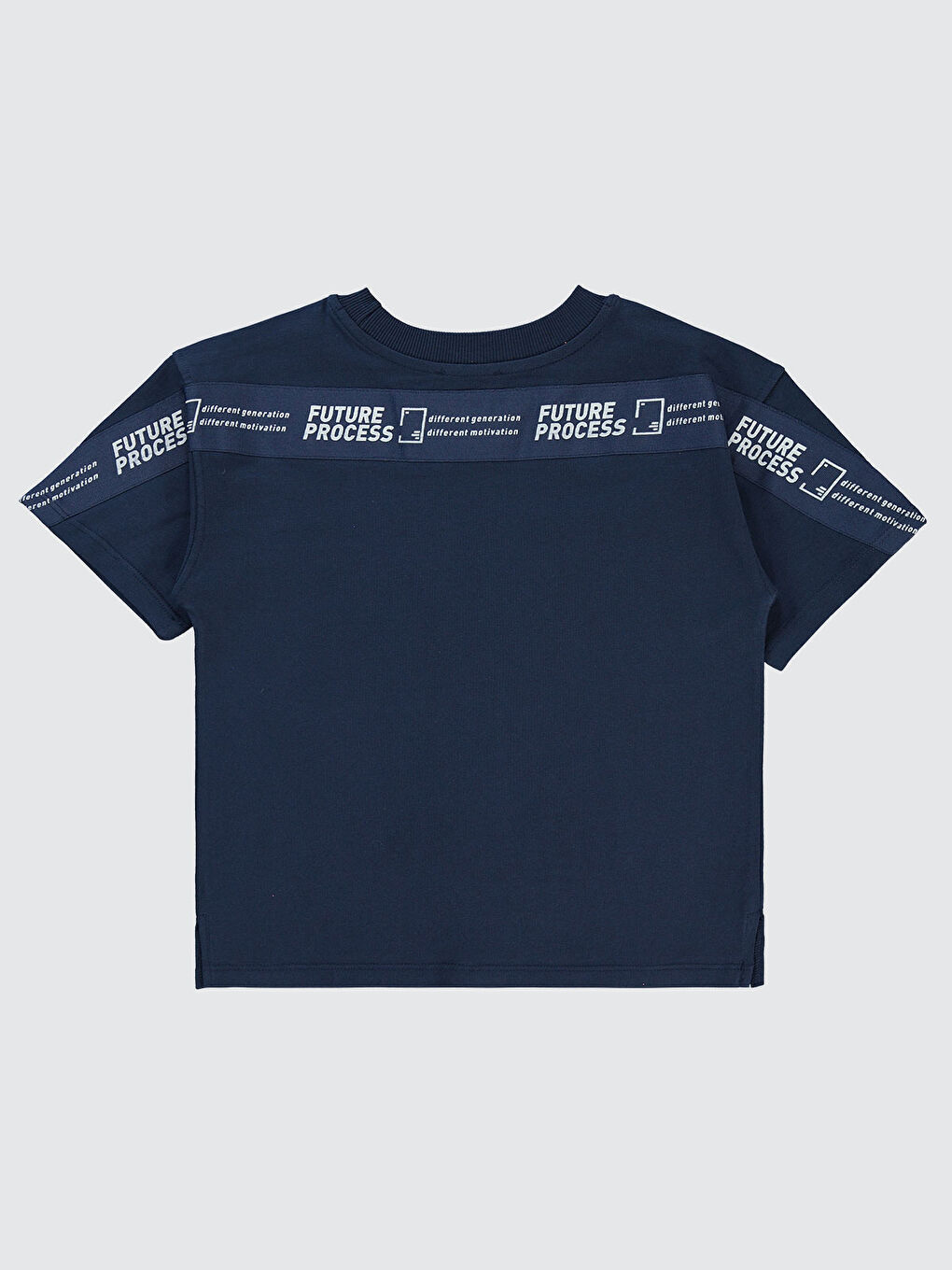 Boys Erkek Çocuk Tişört 6-9 Yaş Lacivert-1