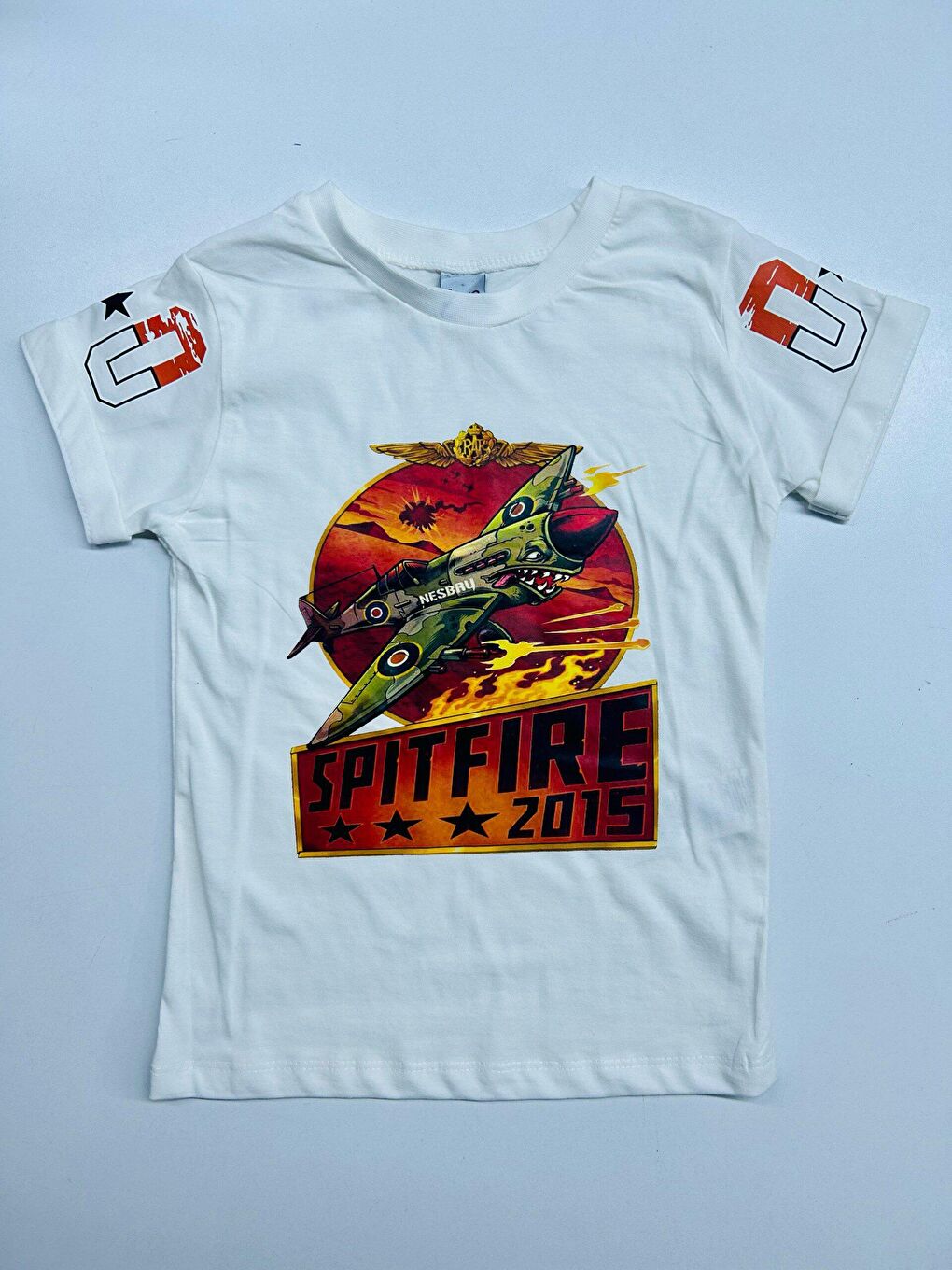 Siyah Spitfire Baskılı 3'lü Takım-1