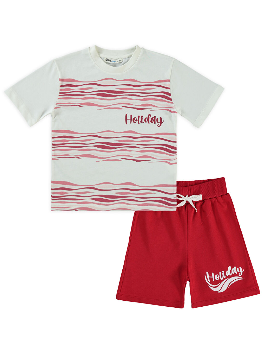 Boys Erkek Çocuk Takım 2-5 Yaş Kırmızı