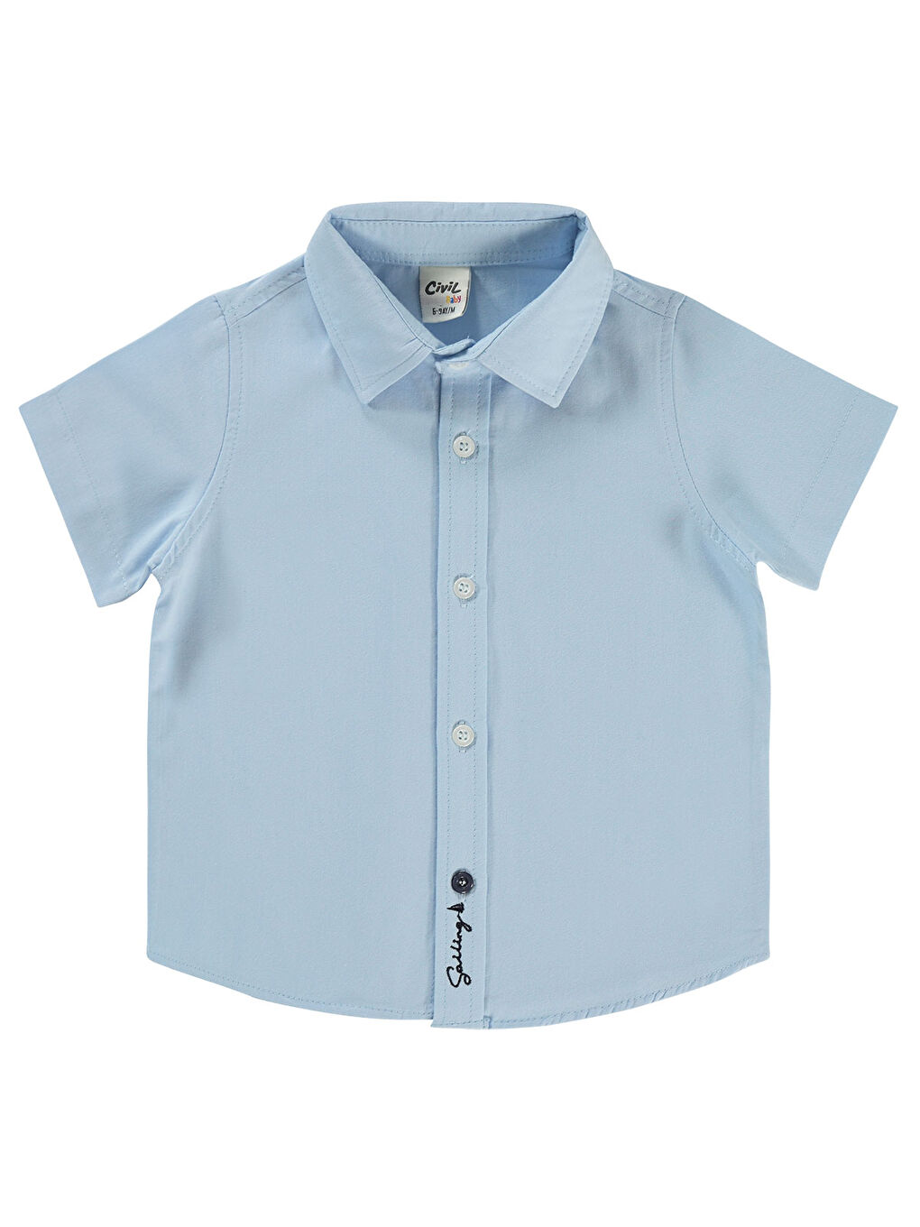 Baby Erkek Bebek Gömlek 6-18 Ay Mavi