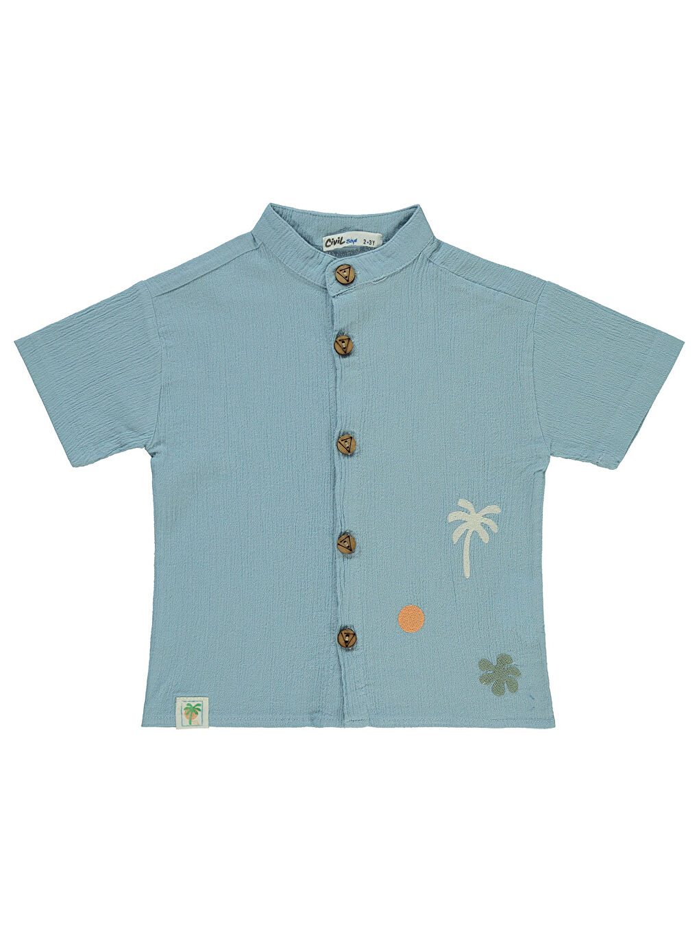 Boys Erkek Çocuk Gömlek 2-5 Yaş Mavi